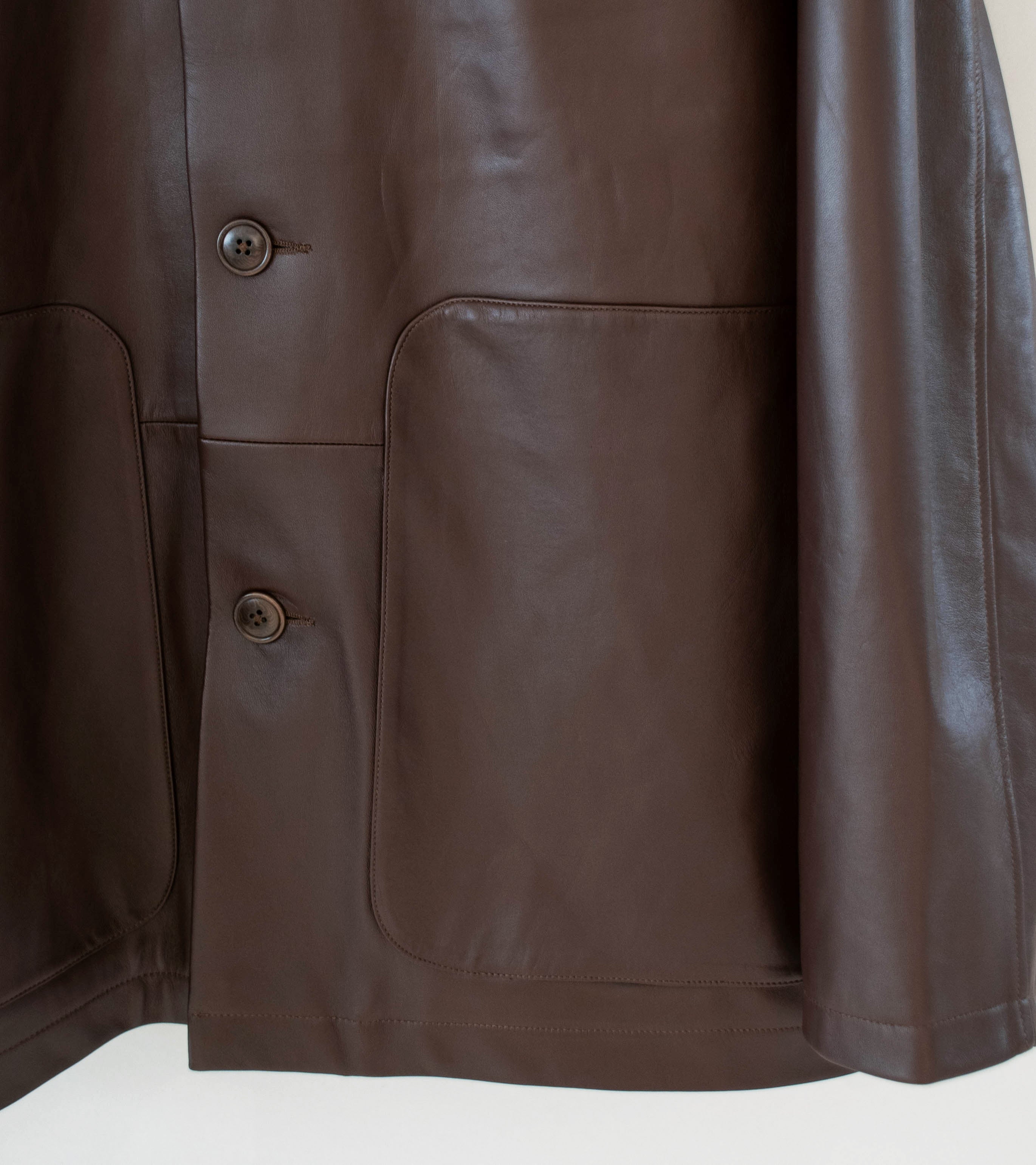 Arpenteur 'Sigma Leather Jacket' (Brown) - Image 3
