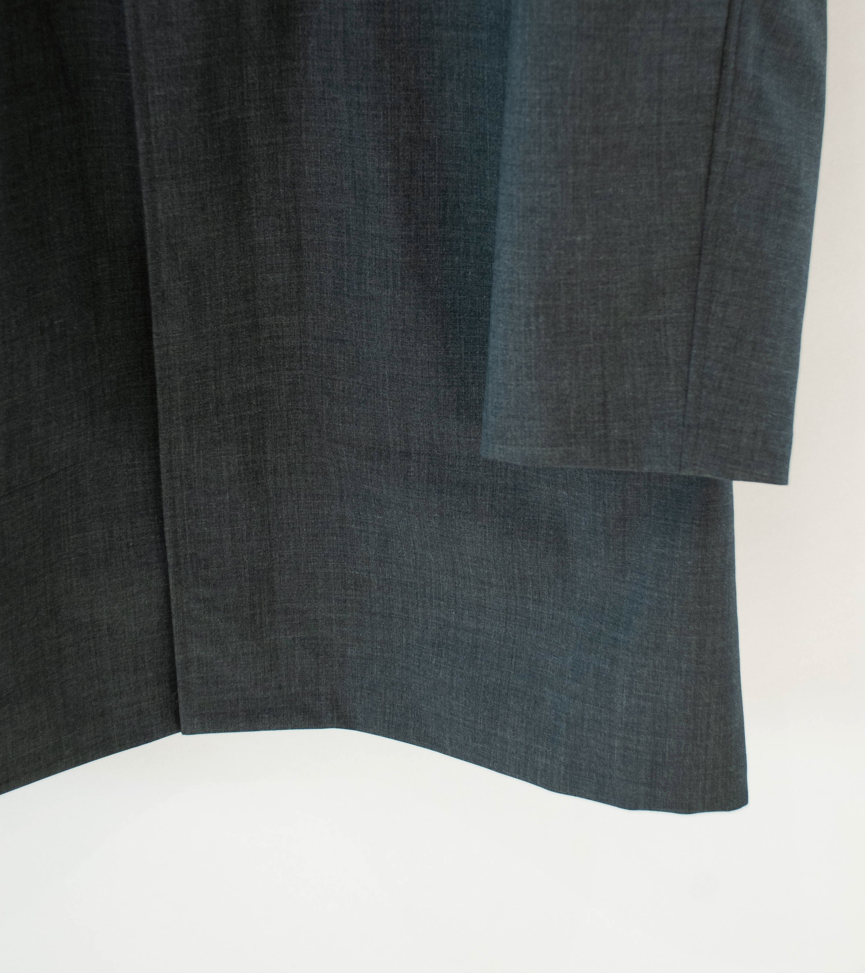 Auralee 'Bonded Tropical Wool Short Coat' (Top Charcoal) - Image 3