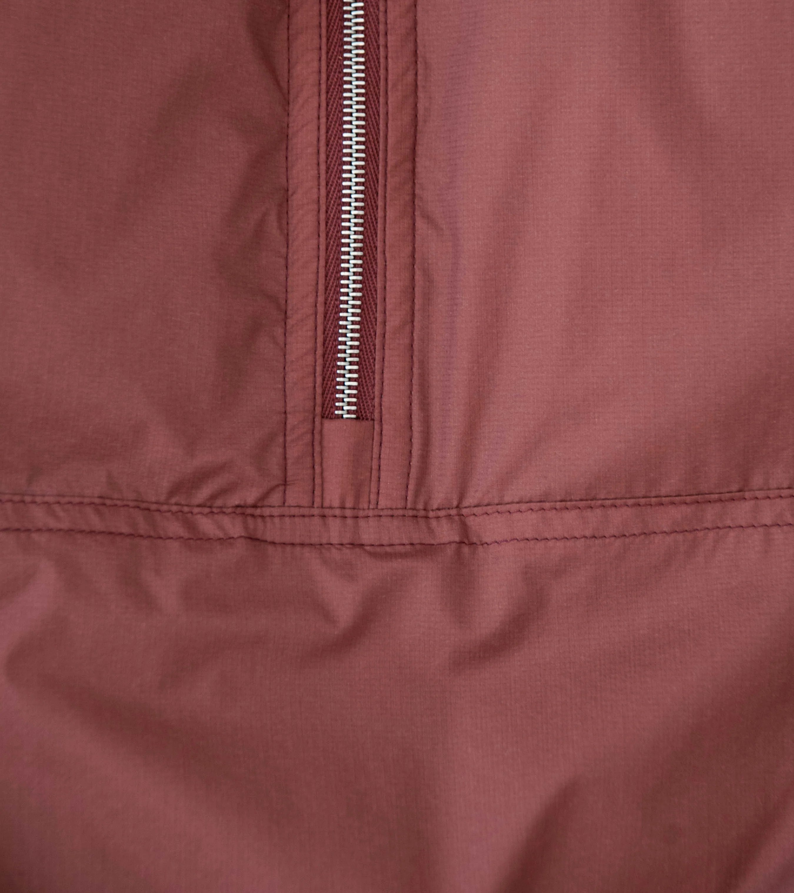 Auralee 'Super Light Nylon Ripstop Down P/O Vest' (Burgundy) - Image 6