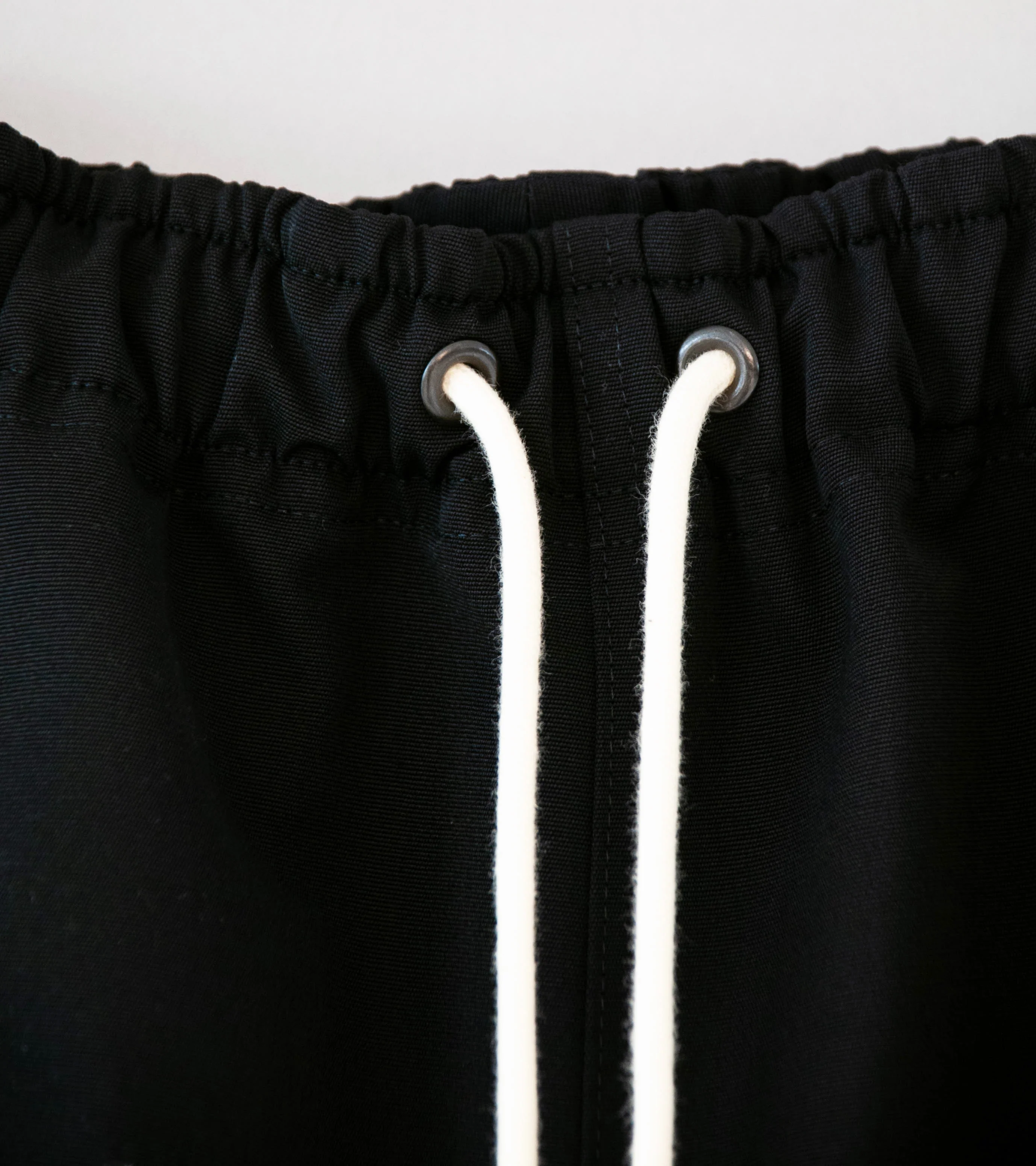 Auralee 'Wool Max Canvas Shorts' (Black) - Image 4