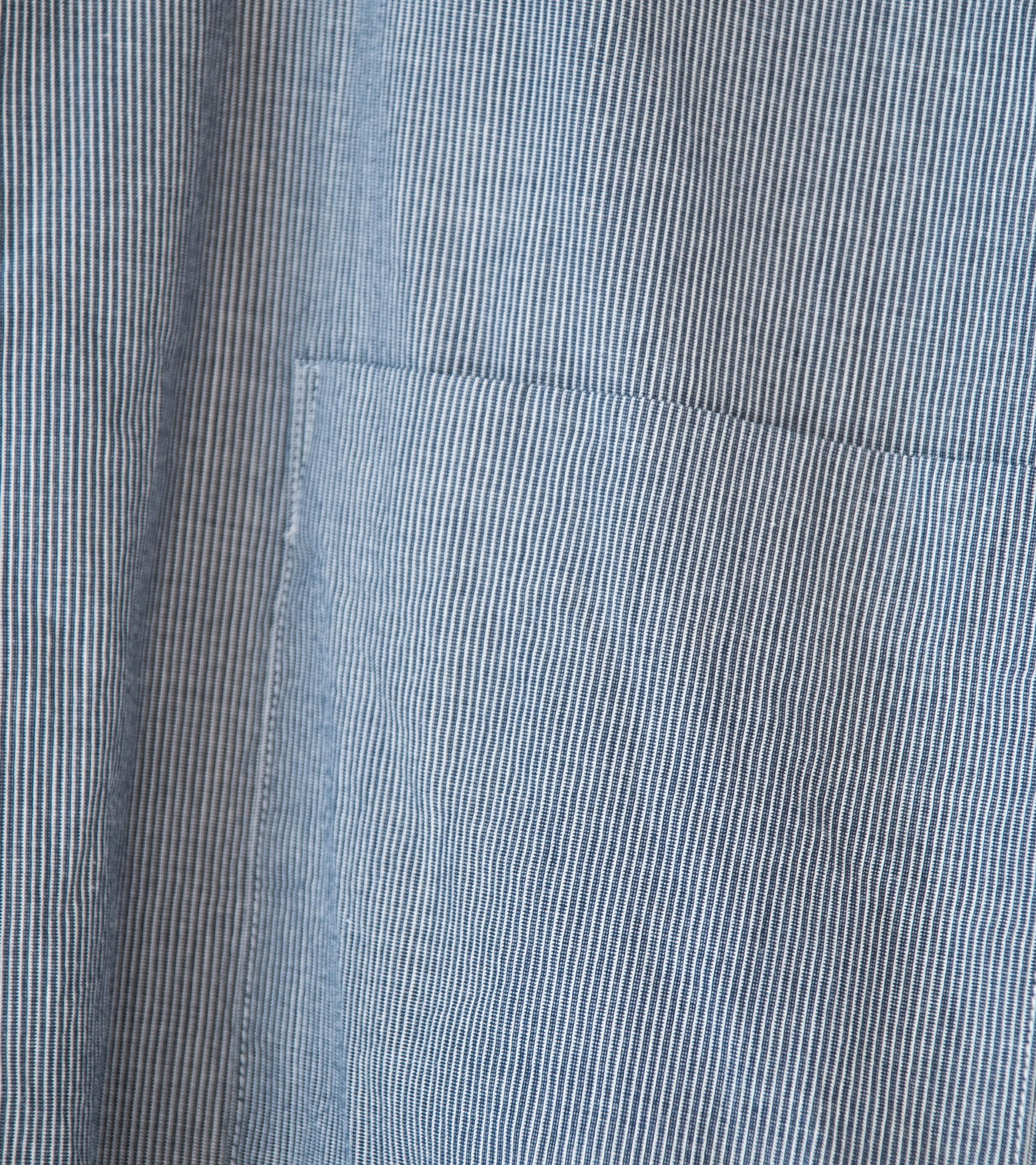 Bauth 'Cotton Stripe Shirt' (Blue Stripe) - Image 4