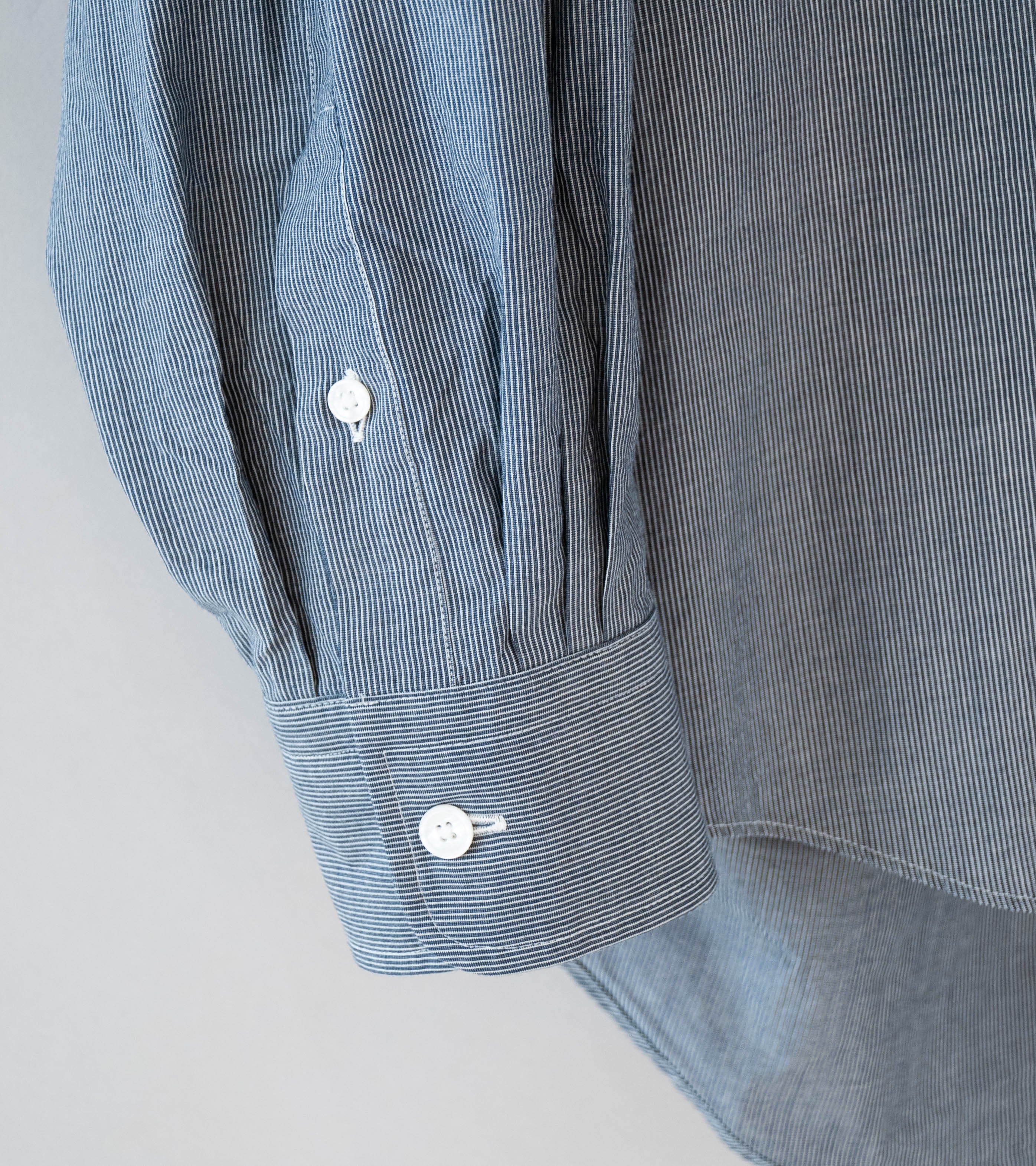 Bauth 'Cotton Stripe Shirt' (Blue Stripe) - Image 6