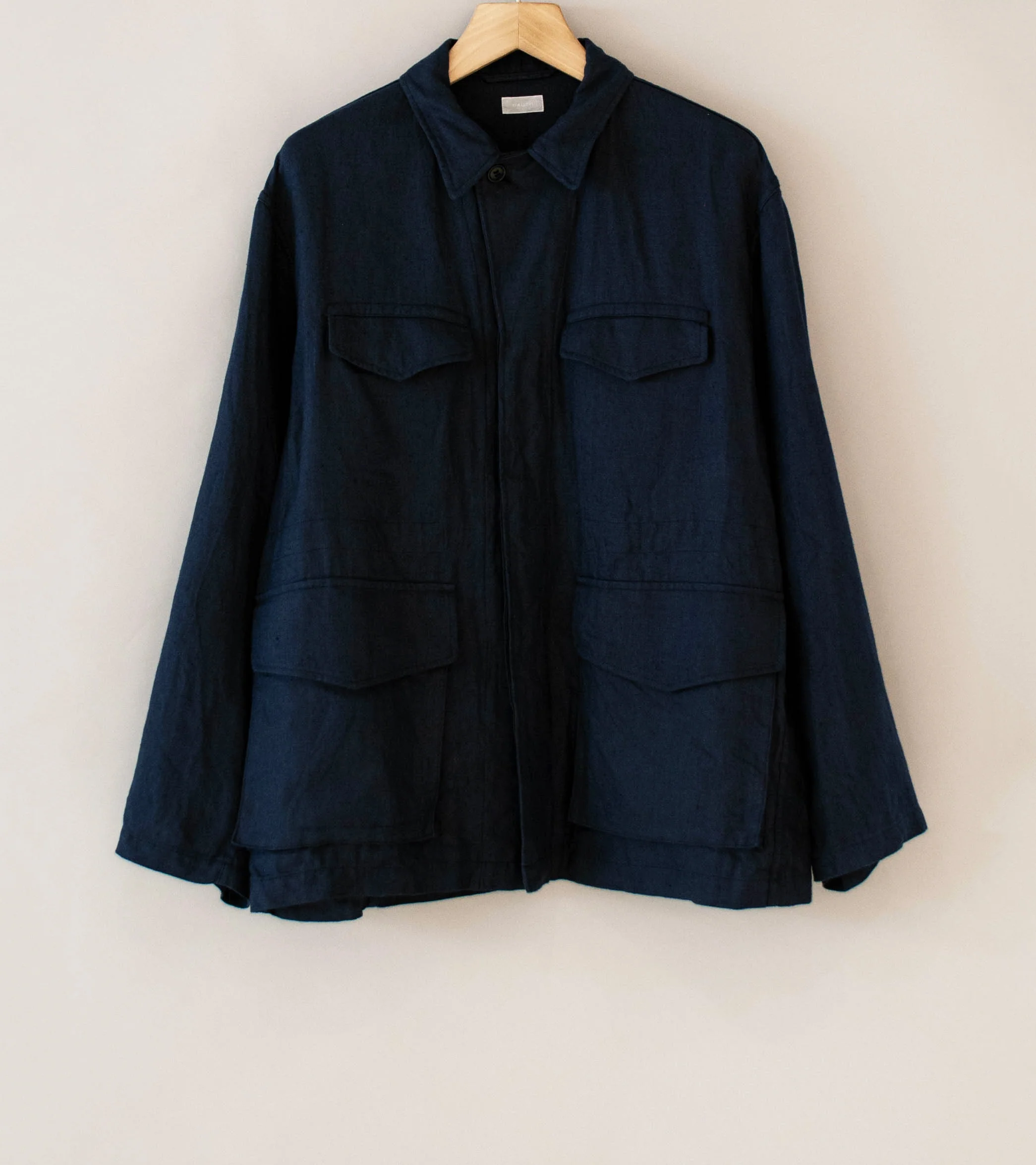 Bauth 'Linen Military Jacket' (Navy) - Image 2