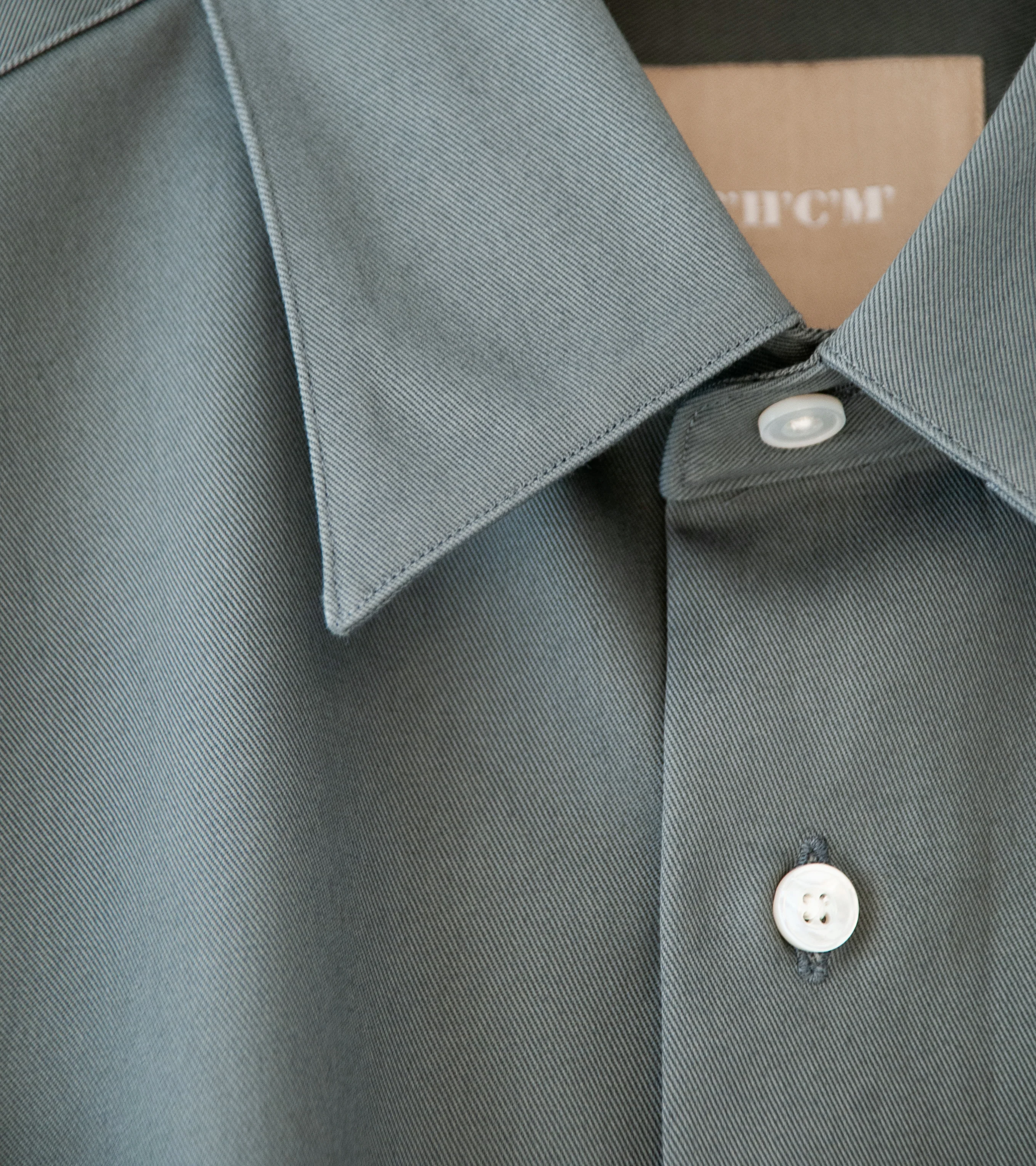 C'H'C'M' 'Regular Collar Shirt' (Grey) - Image 6