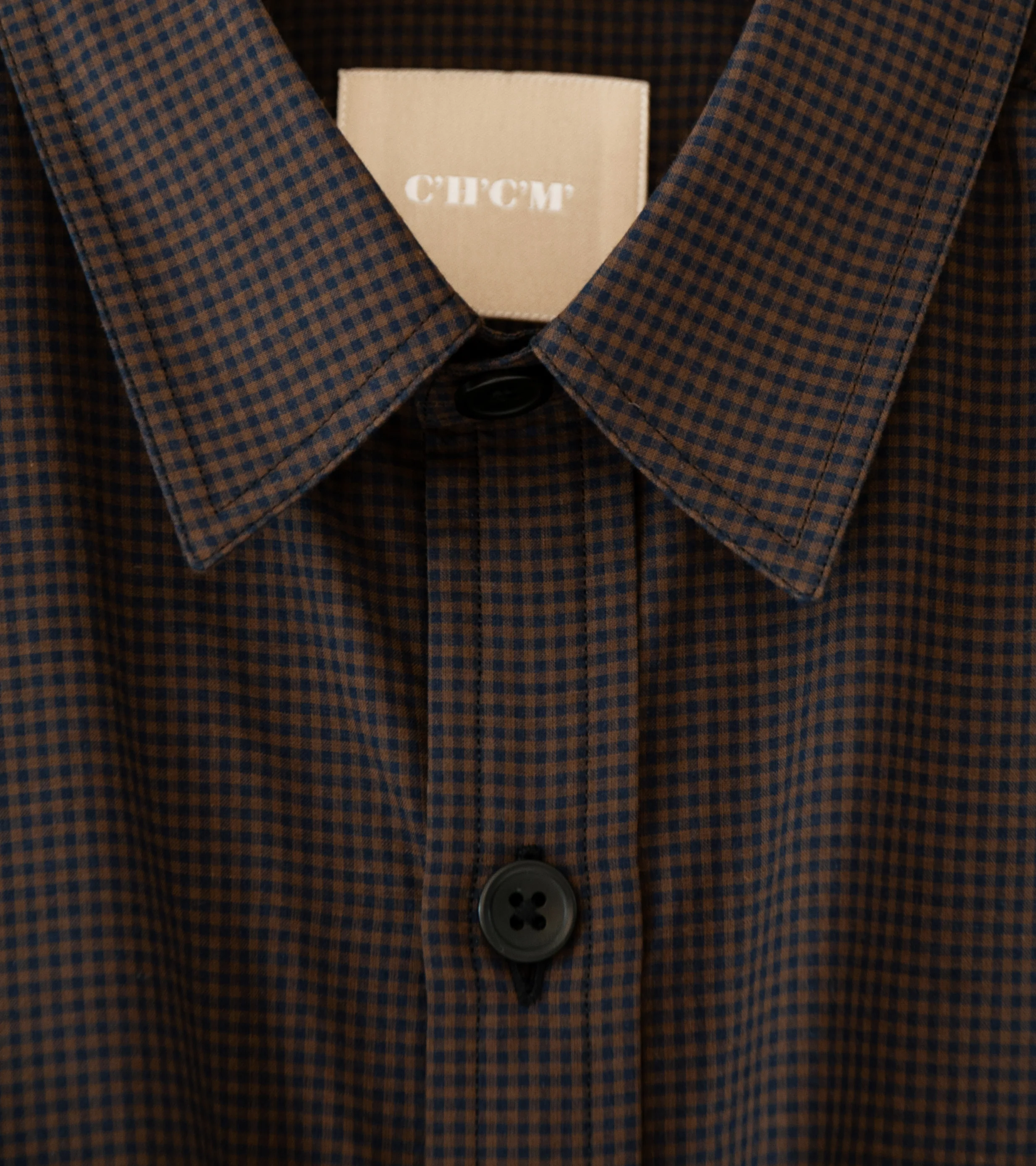 C'H'C'M' 'Work Shirt' (Brown Mini Check) - Image 6