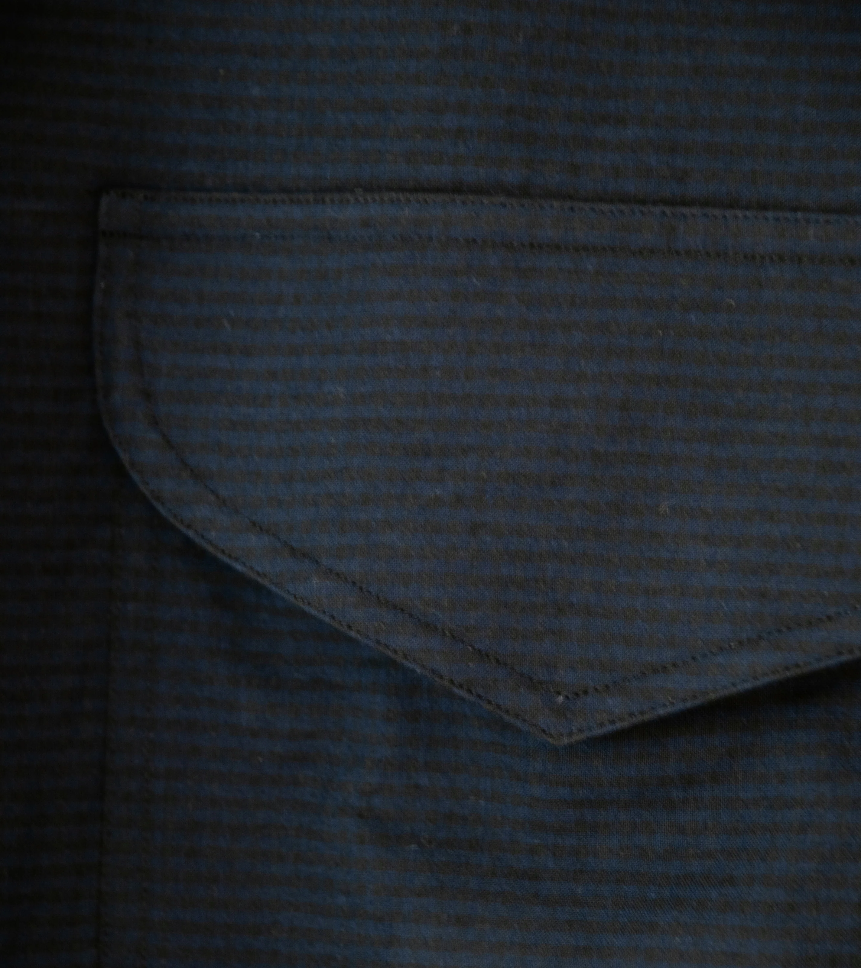 C'H'C'M' 'Work Shirt' (Navy Mini Check) - Image 4