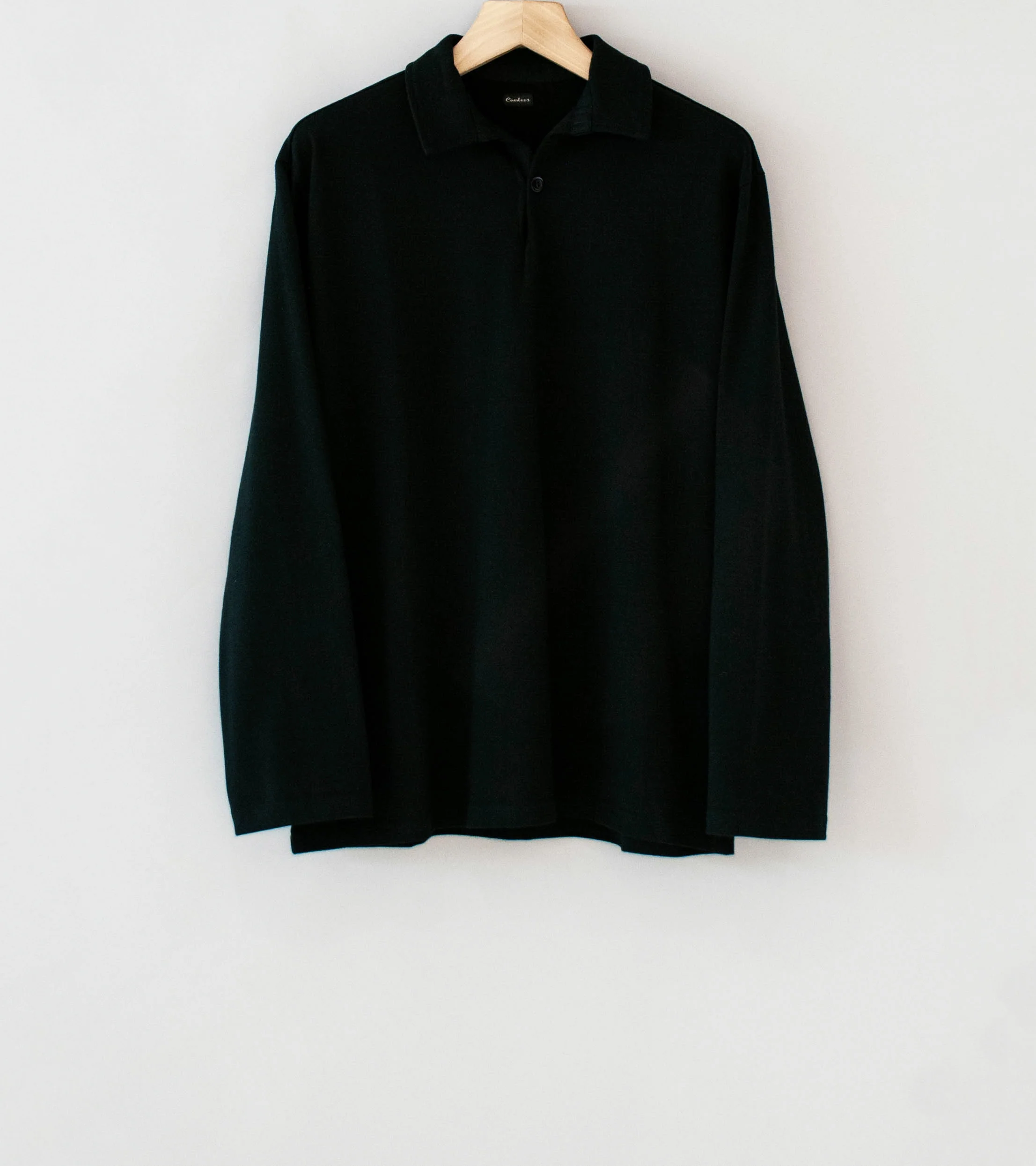 Conkers 'Rugby Shirt' (Black Organic Cotton Jersey)