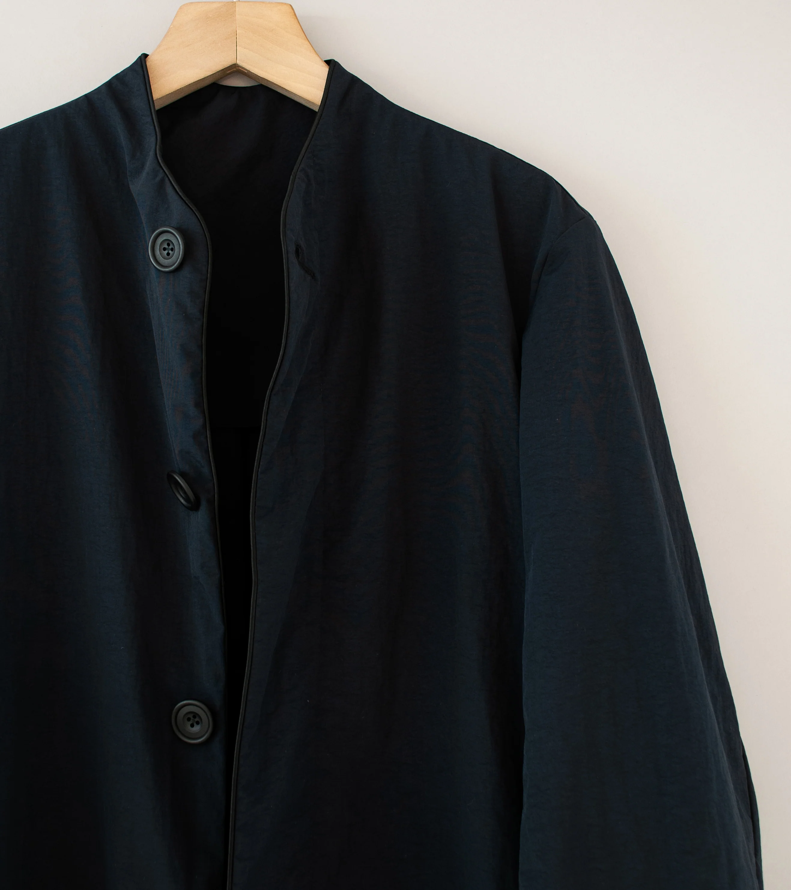 DERRICK 'Metro Coat' (Black Nylon Taffeta) - Image 3