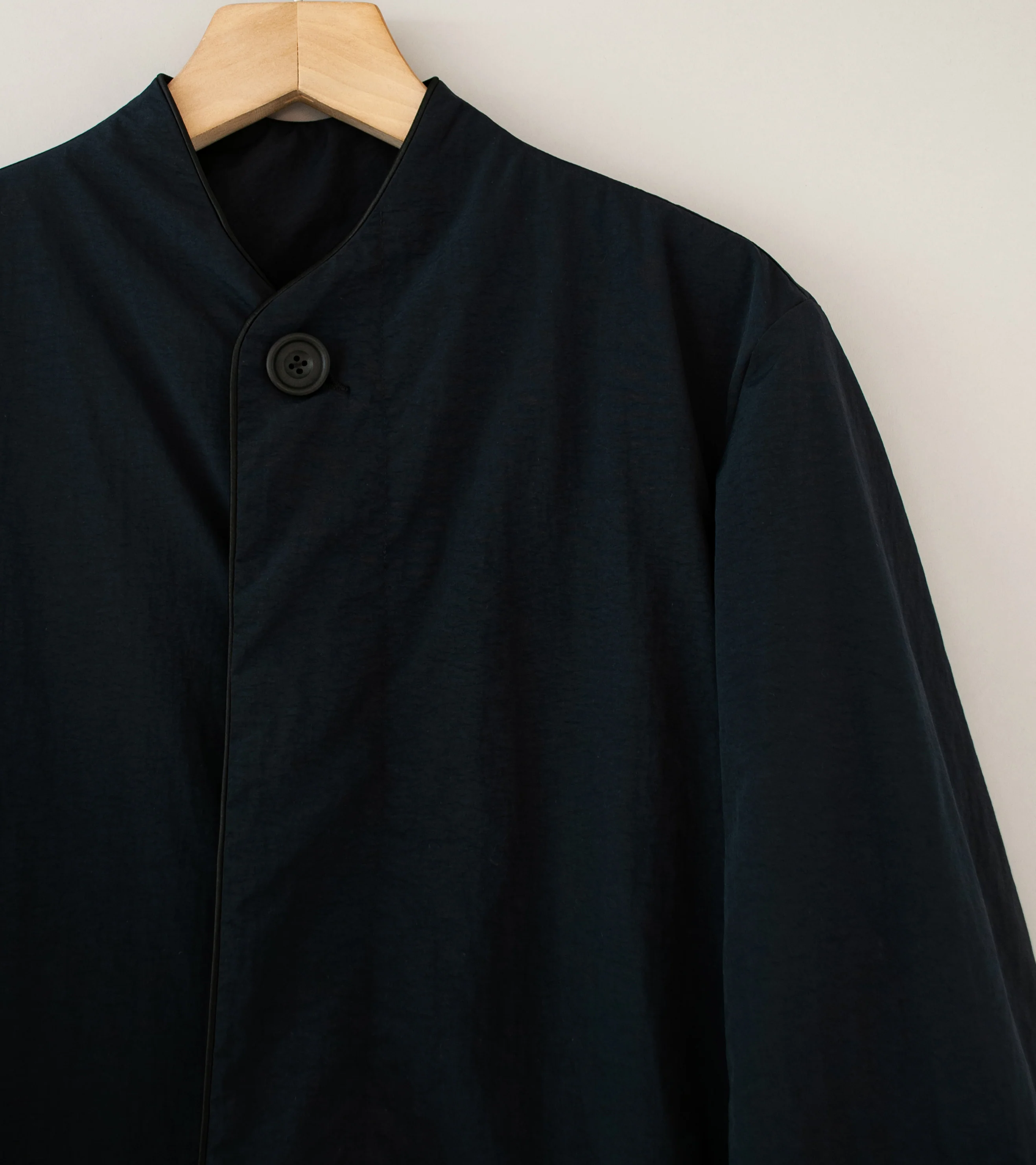 DERRICK 'Metro Coat' (Black Nylon Taffeta) - Image 4