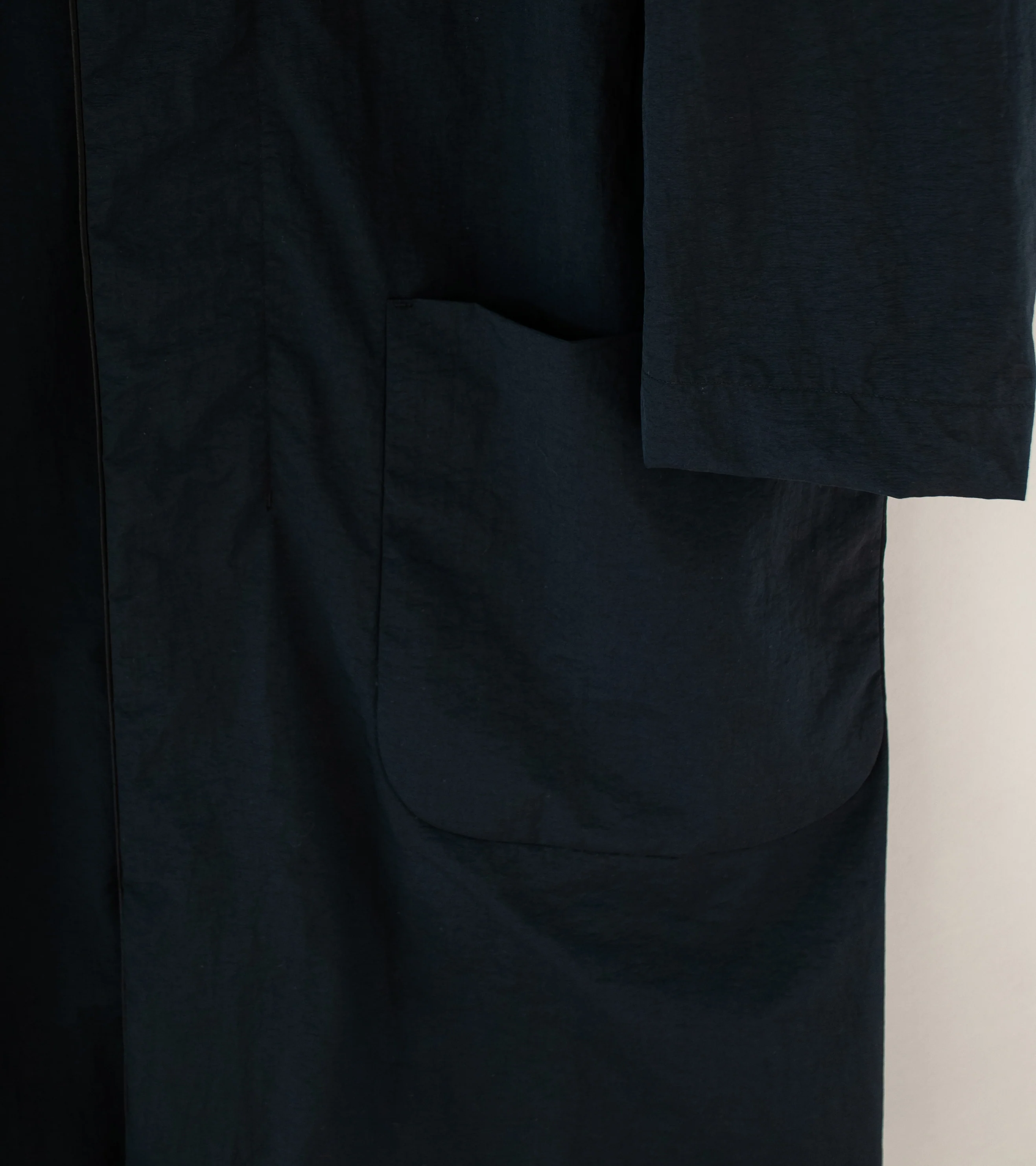 DERRICK 'Metro Coat' (Black Nylon Taffeta) - Image 5