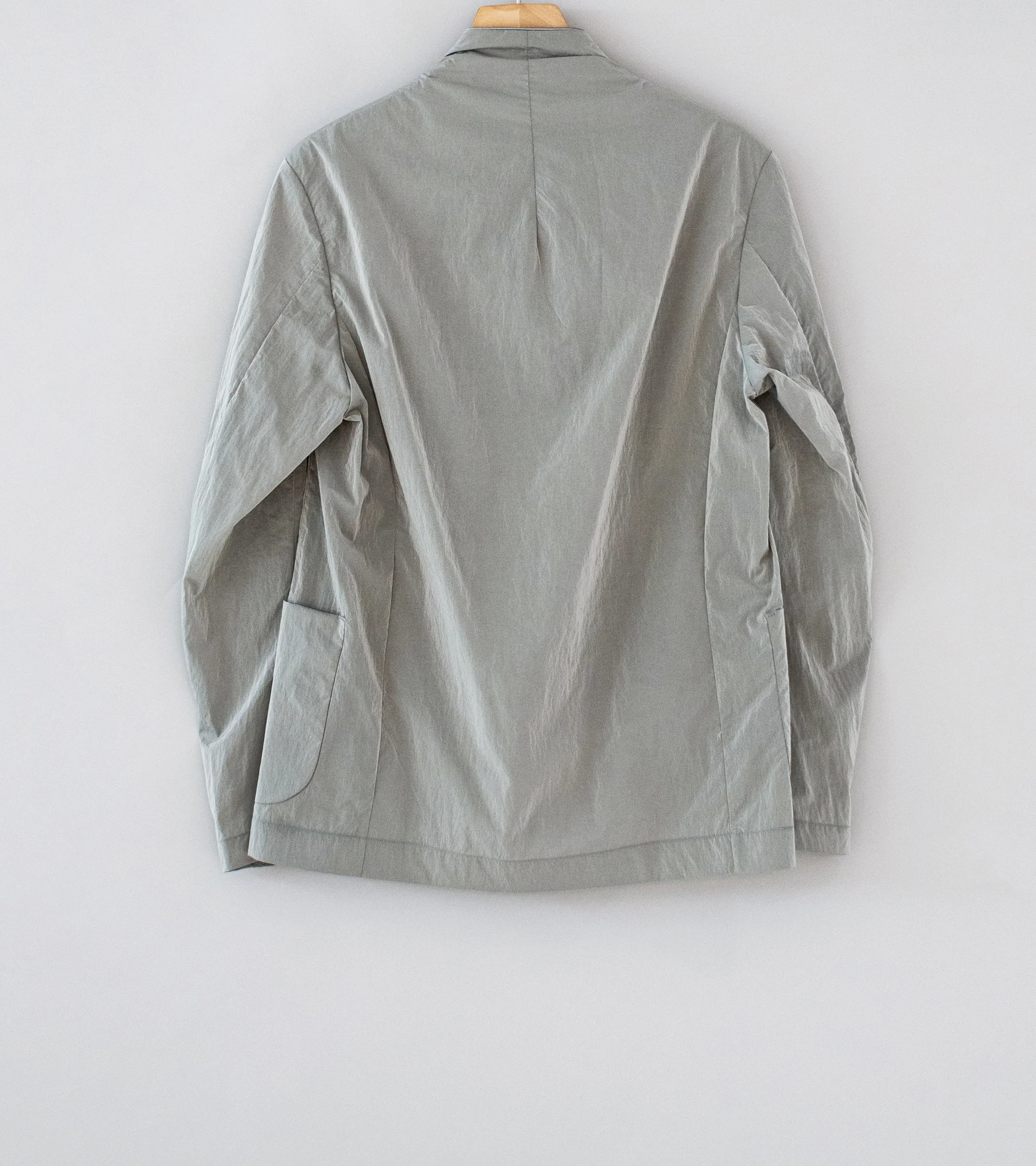 DERRICK 'Nylon Taffeta Go Jacket' (Silver Nylon Taffeta) - Image 6