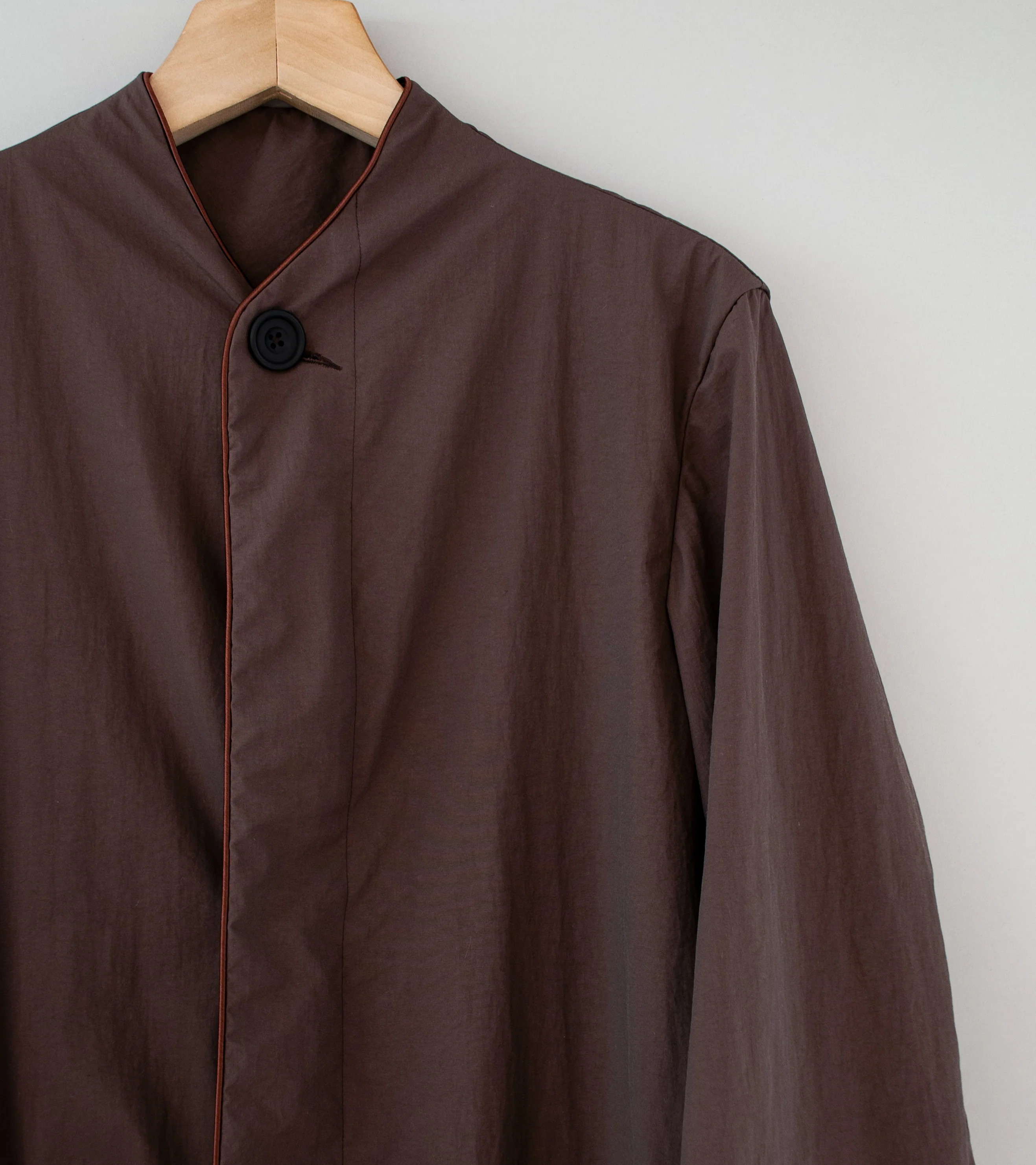 DERRICK 'Metro Coat' (Dark Earth Nylon Taffeta) - Image 4