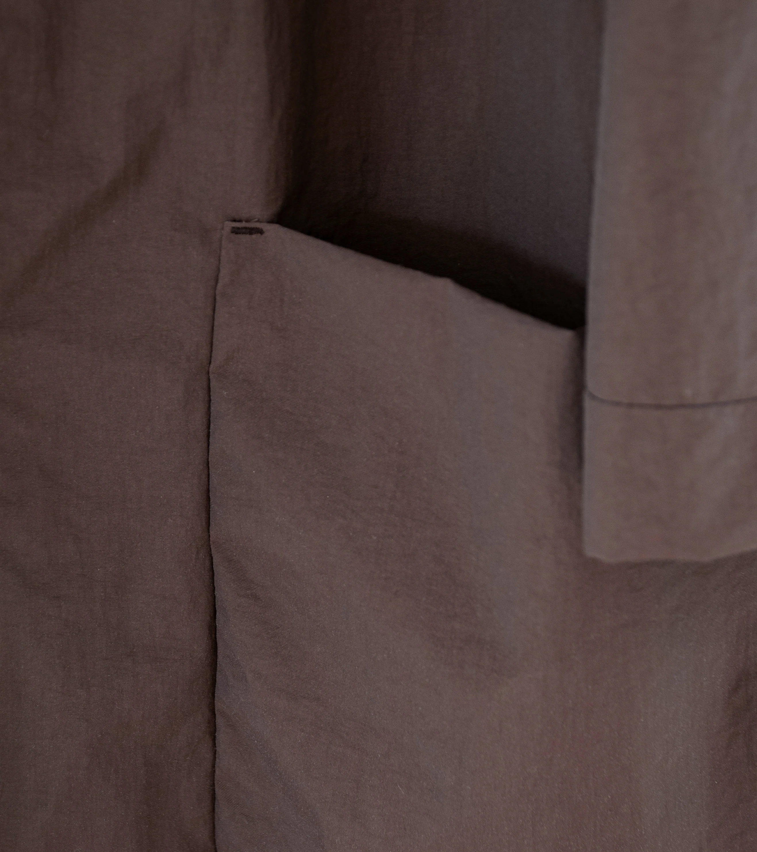 DERRICK 'Metro Coat' (Dark Earth Nylon Taffeta) - Image 6