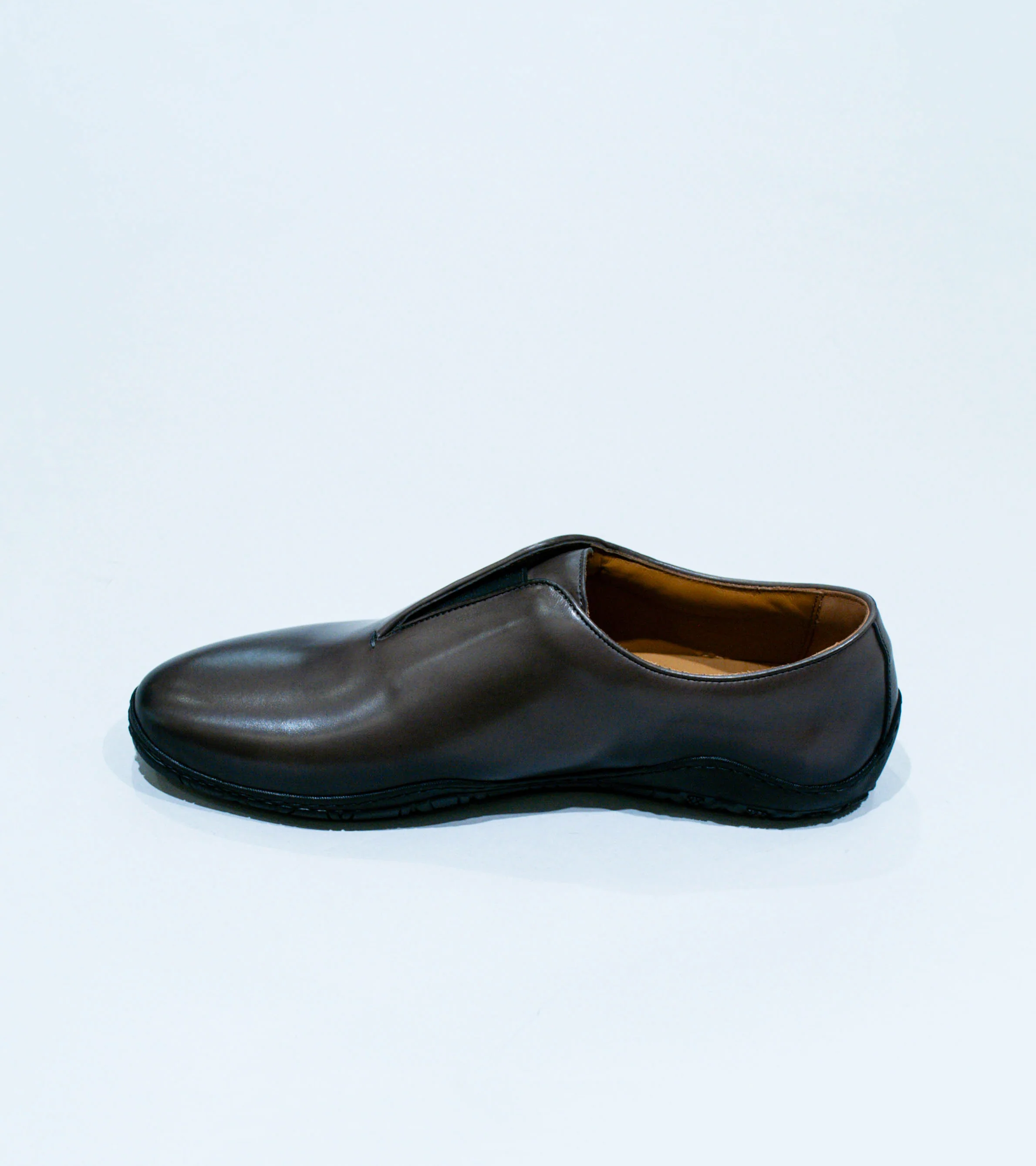 DERRICK 'Oxford Runner' (Taupe Hand Burnished Calf Leather) - Image 5