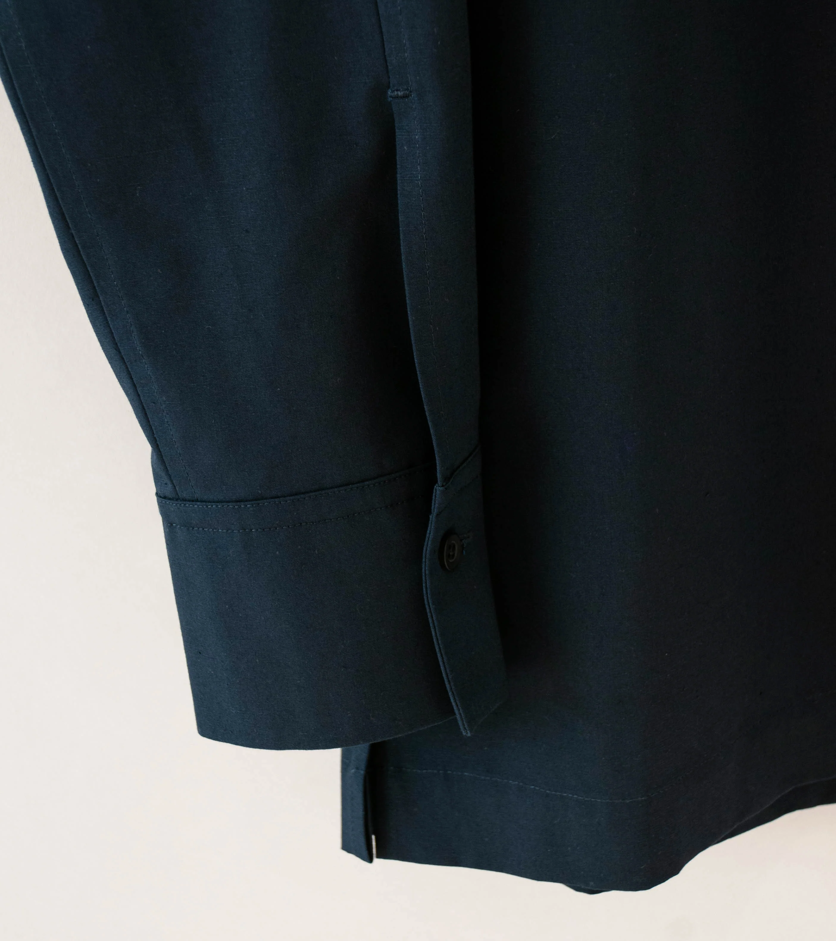 DERRICK 'Relay Shirt' (Studio Blue Cotton Silk Slubbed Weathercloth) - Image 5