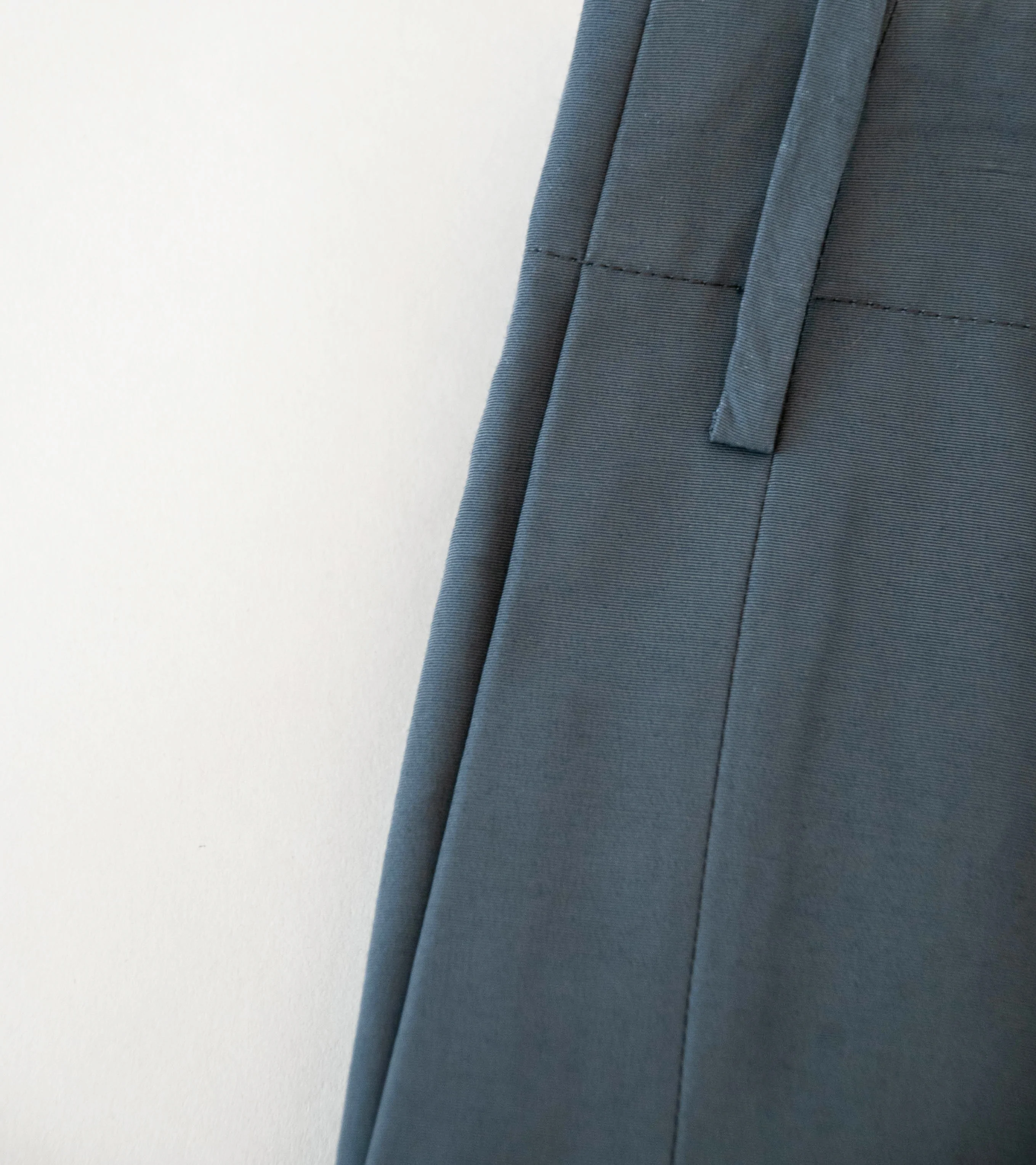 DERRICK 'Stride Trouser' (Two Tone Blue Cotton Nylon Faille) - Image 3
