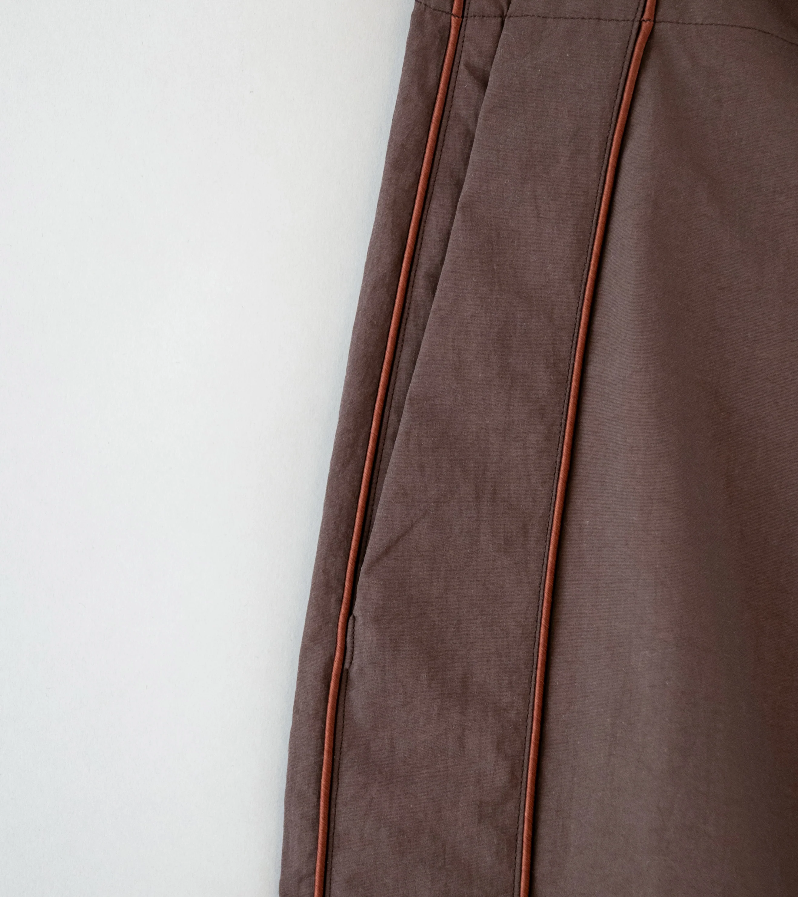 DERRICK 'Track Tux Trouser' (Dark Earth Nylon Taffeta) - Image 3