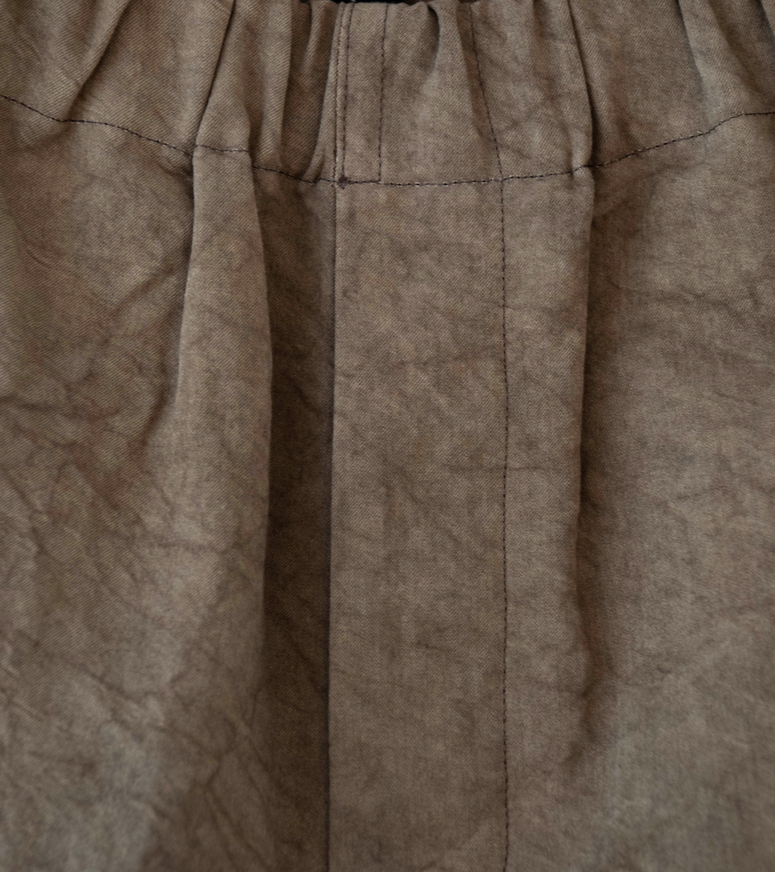 Evan Kinori 'Elastic Pant' (Brown Persimmon Iron Natural Dye Twill) - Image 4