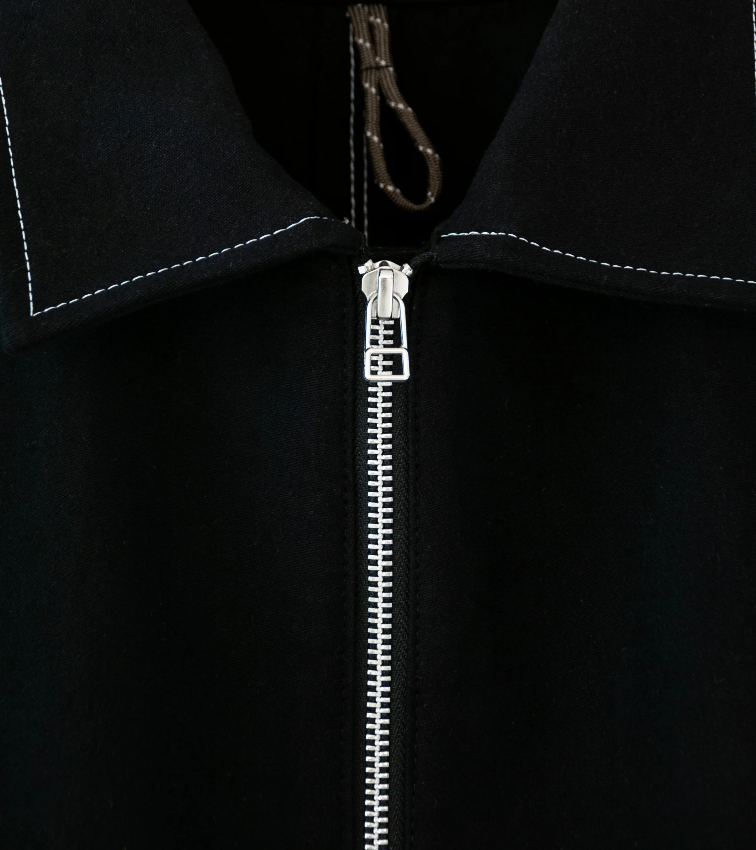 GILDA 'Jacket #1' (Black Moleskin w/ Contrast Stitching) - Image 6