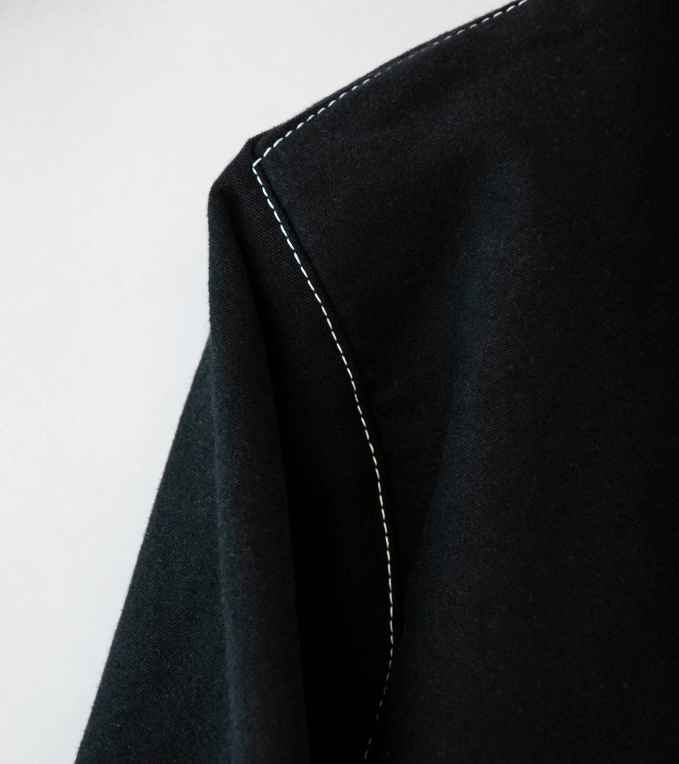 GILDA 'Jacket #1' (Black Moleskin w/ Contrast Stitching) - Image 8