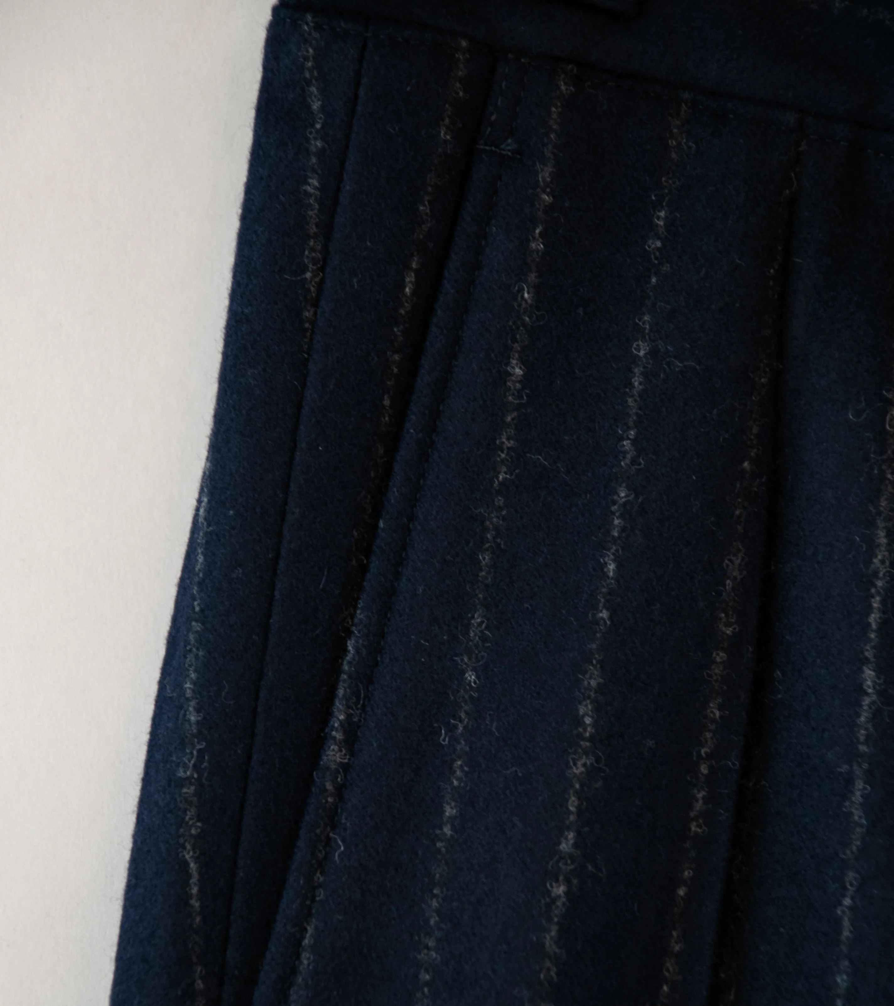 HEUGN 'Aaron Trousers' (Navy Stripe) - Image 3