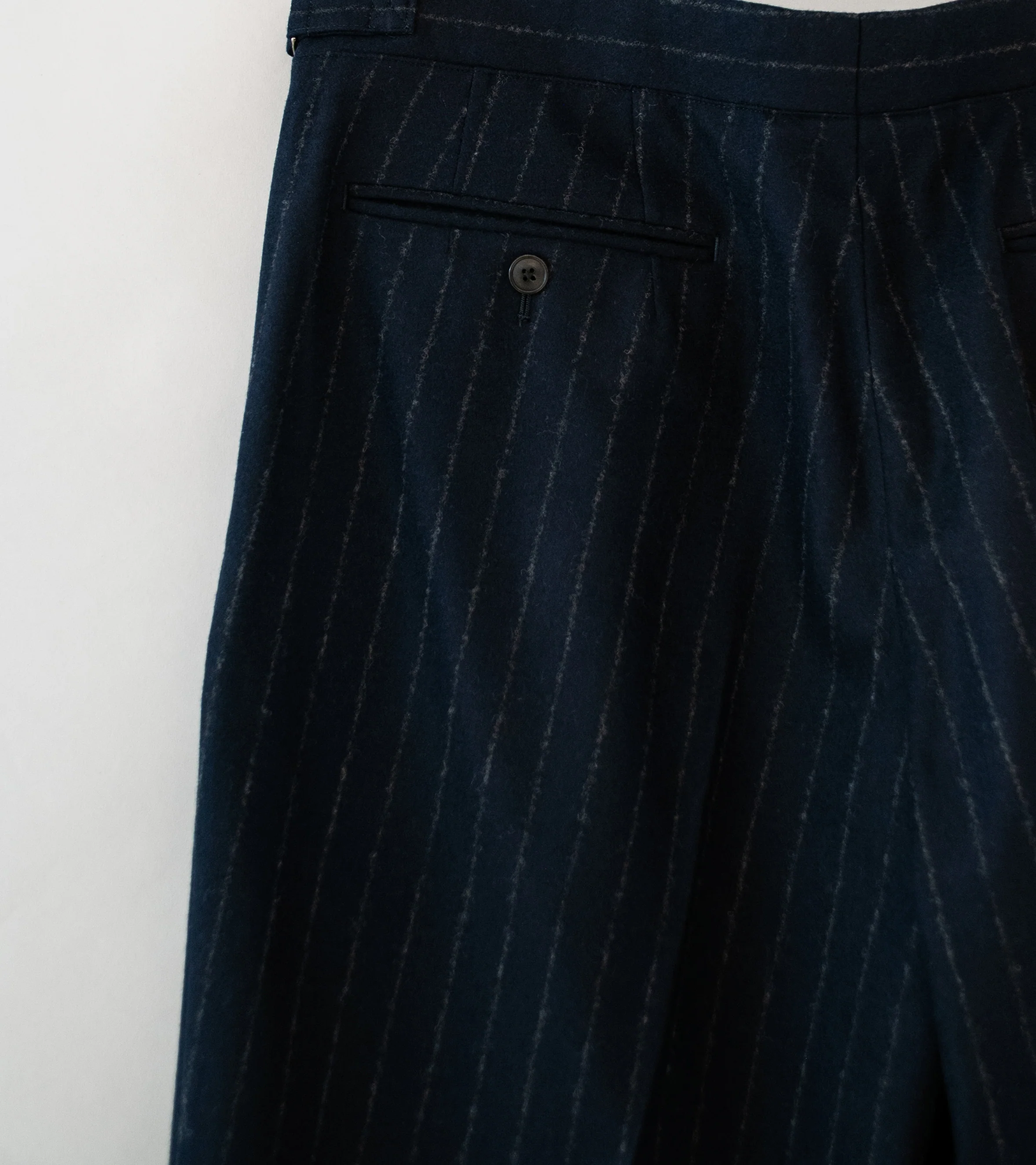 HEUGN 'Aaron Trousers' (Navy Stripe) - Image 5