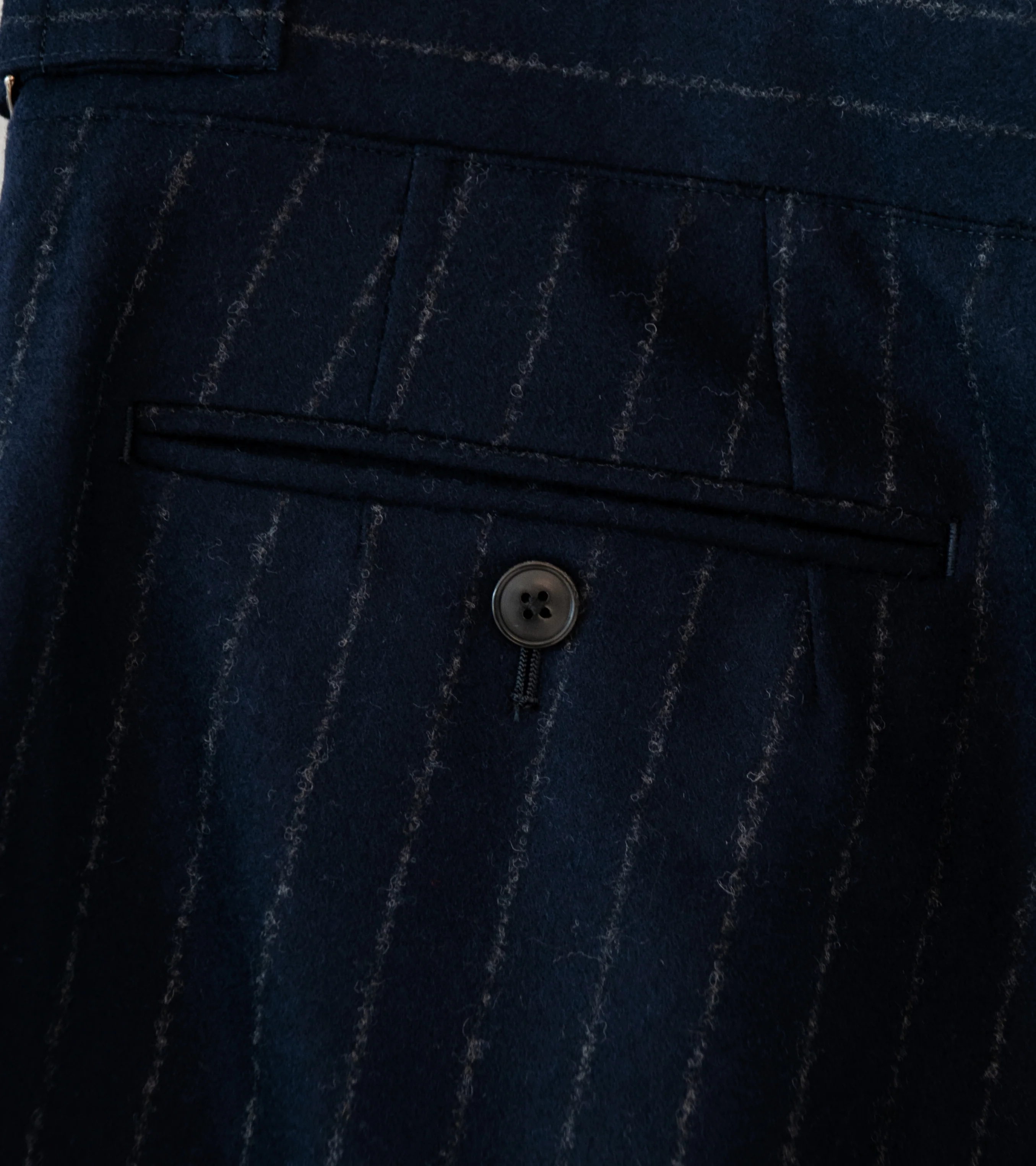 HEUGN 'Aaron Trousers' (Navy Stripe) - Image 6