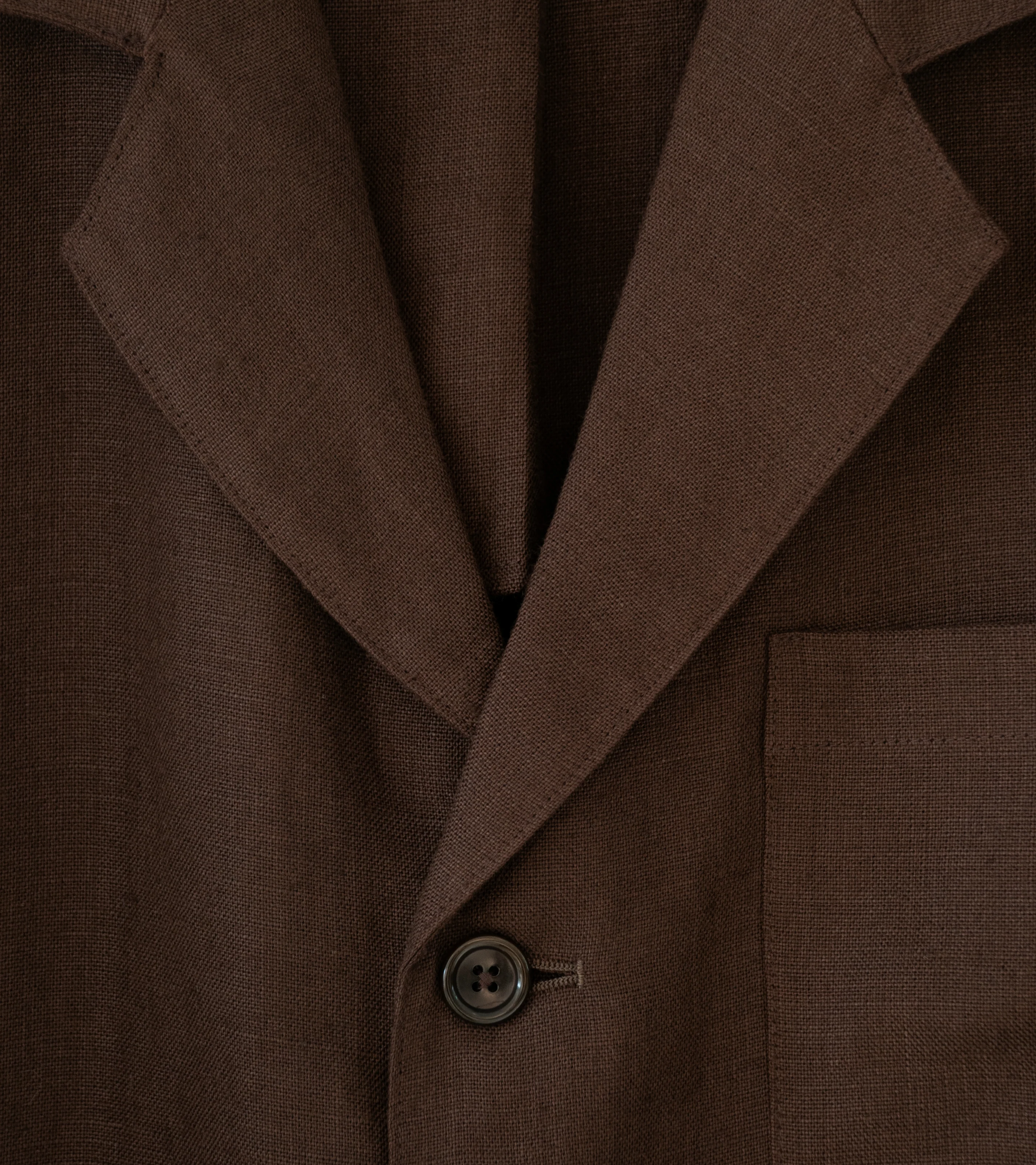 James Coward 'Carry On Jacket' (Brown Welterweight Belgian Linen) - Image 6