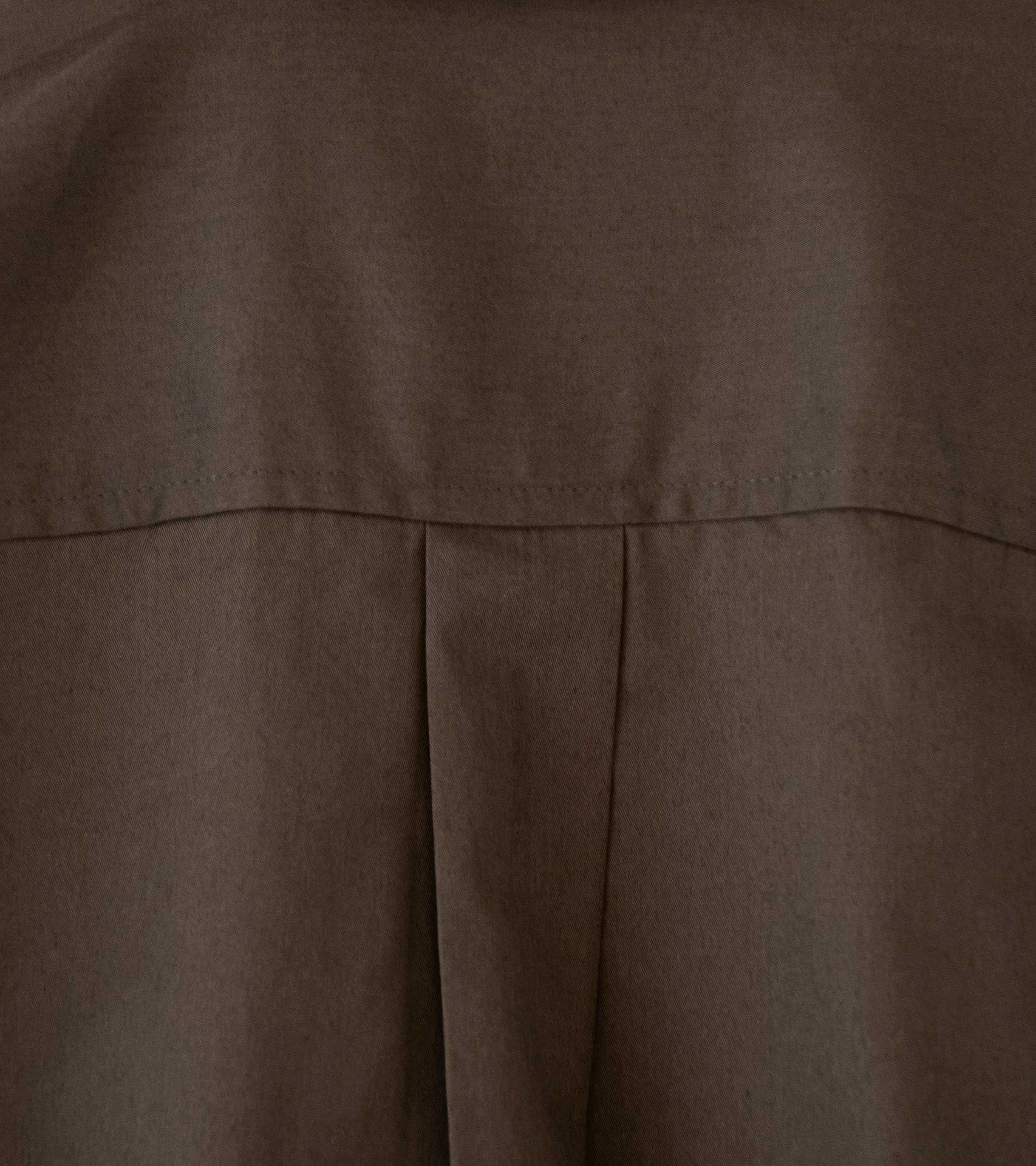 James Coward 'Filter Shirt' (Dark Brown Supima Cotton Twill) - Image 7