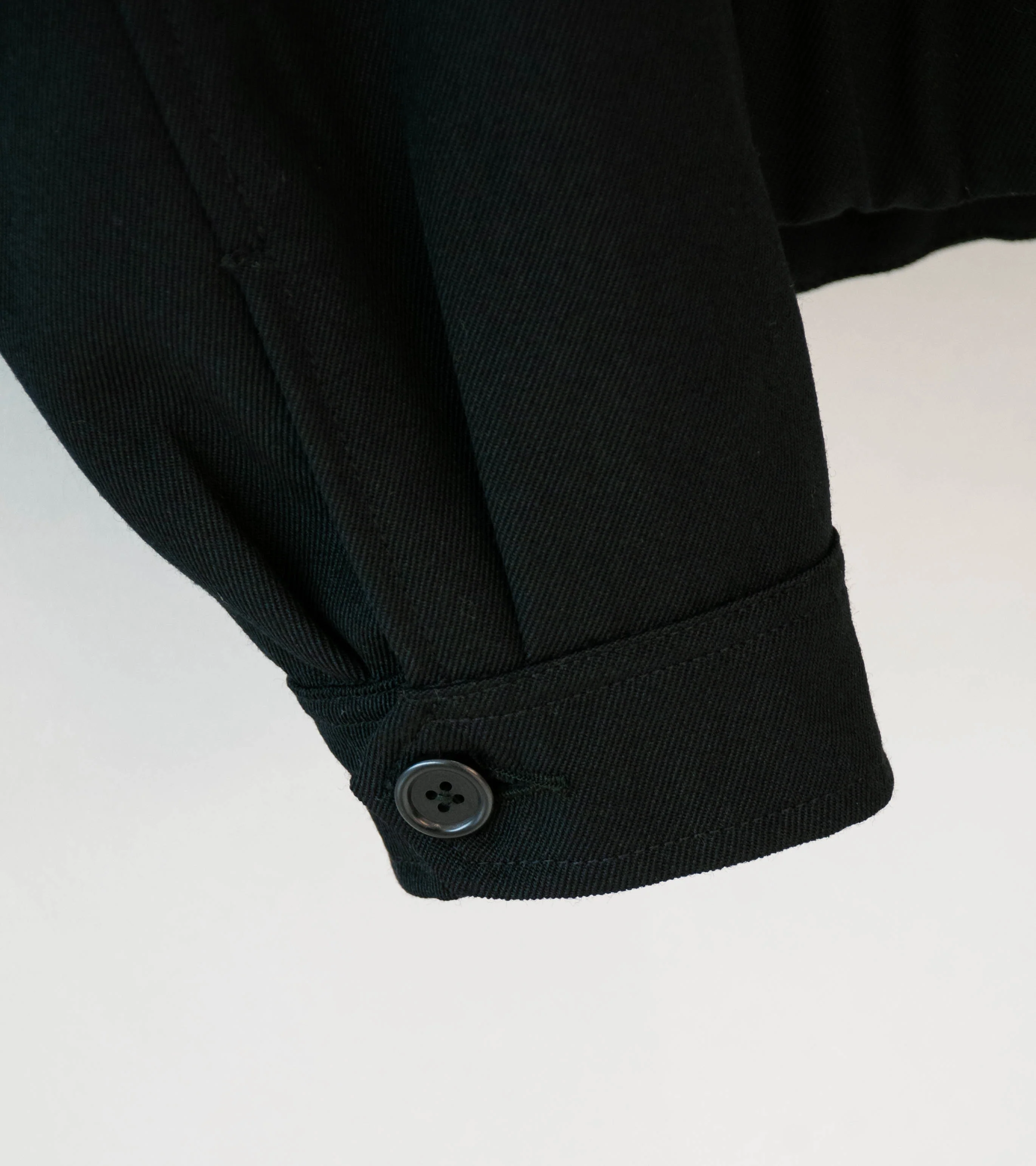 James Coward 'Machine Jacket' (Black Wool Gabardine) - Image 6