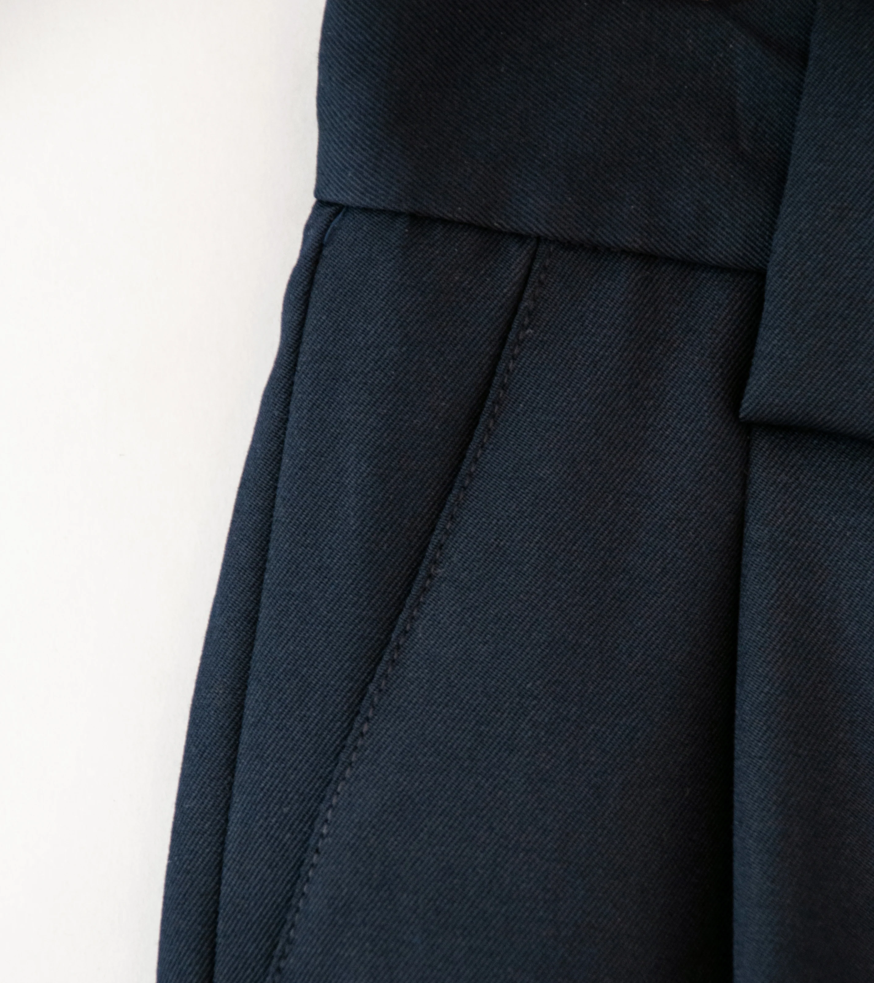 James Coward 'Mercado Trousers' (Dark Navy Wool Gabardine) - Image 3