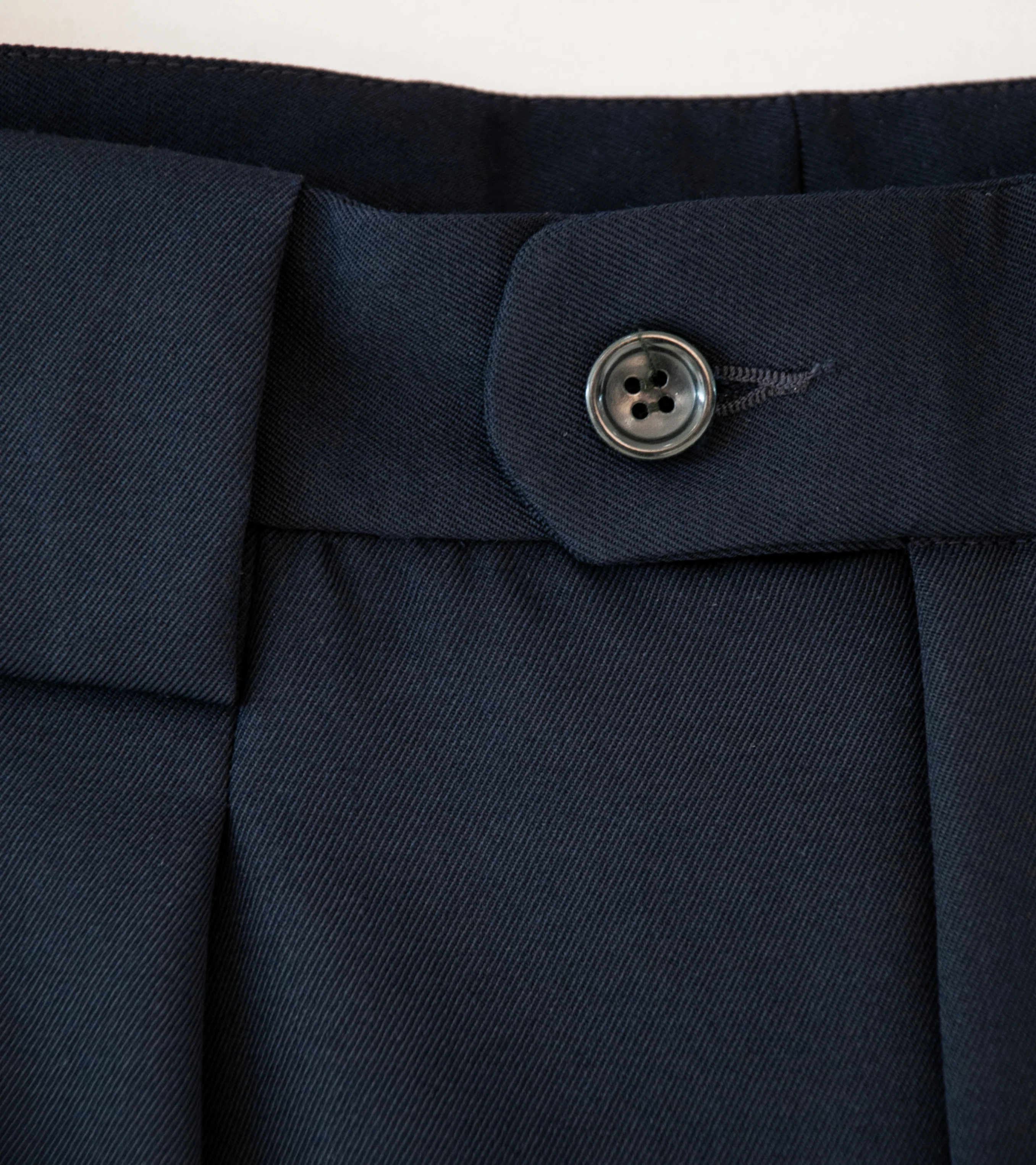 James Coward 'Mercado Trousers' (Dark Navy Wool Gabardine) - Image 4
