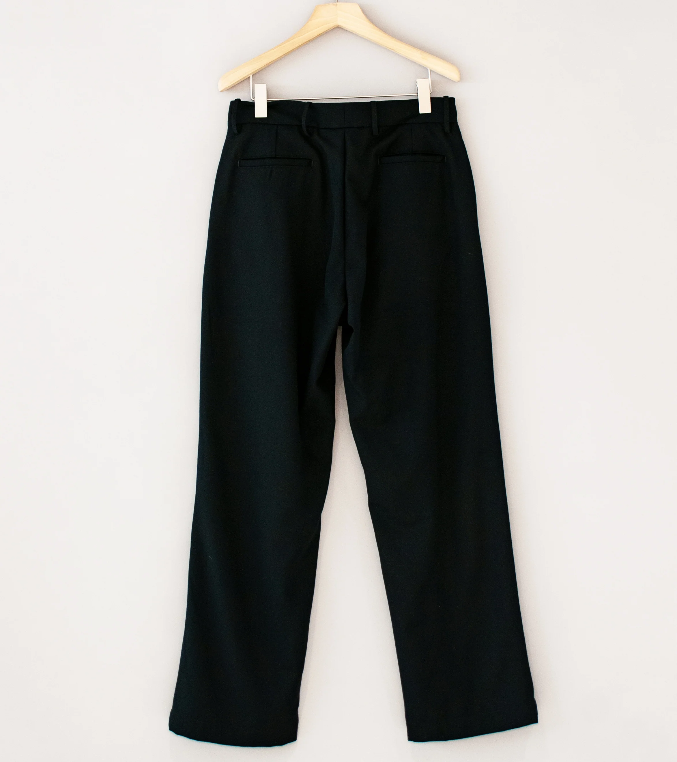 James Coward 'Mercado Trousers' (Dark Navy Wool Gabardine) - Image 5
