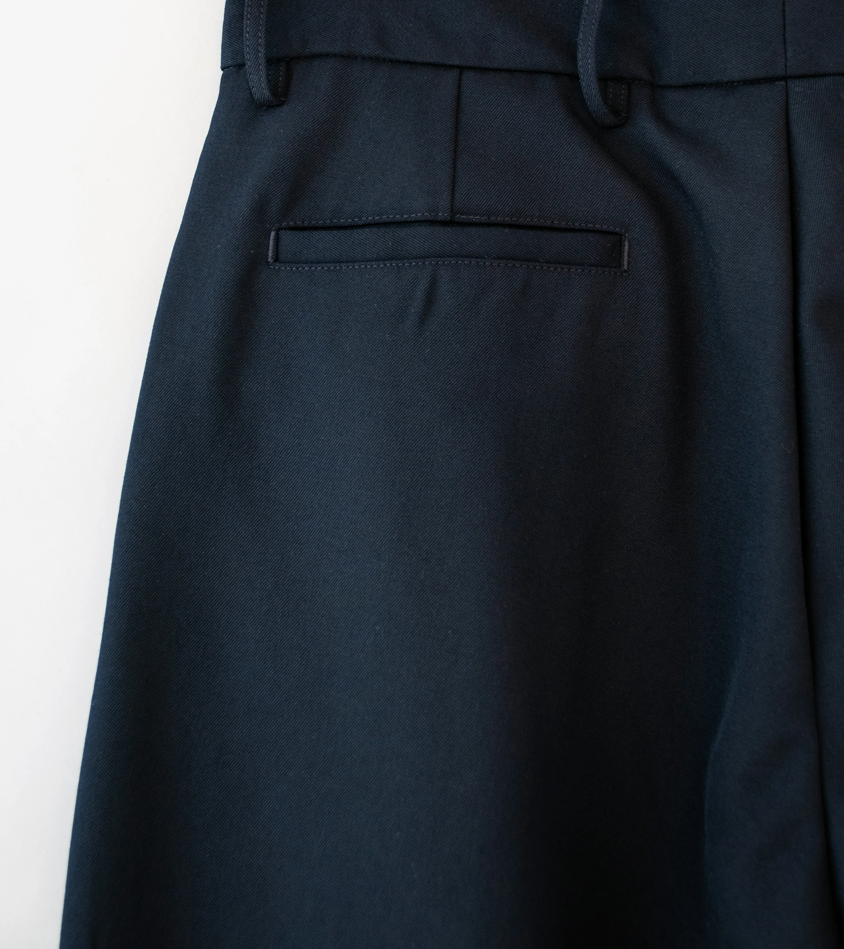James Coward 'Mercado Trousers' (Dark Navy Wool Gabardine) - Image 6