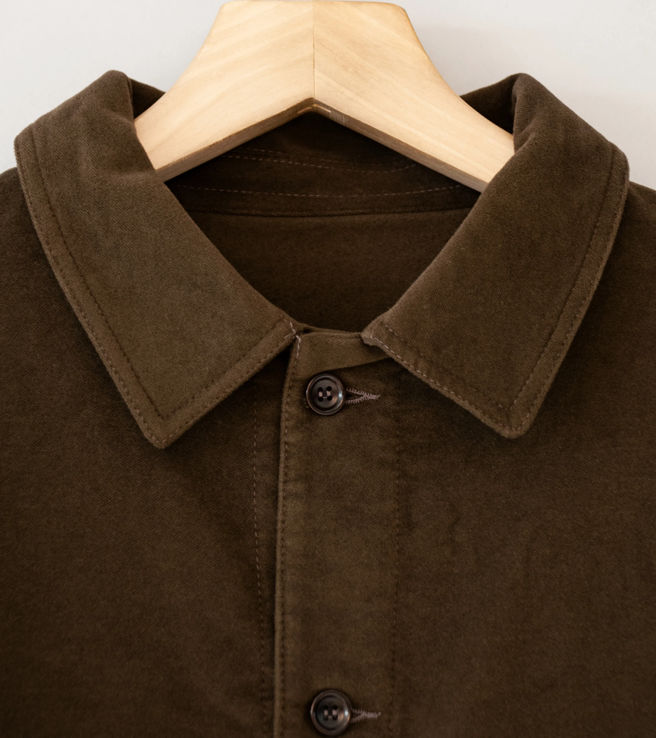 James Coward 'Signal Shirt' (Dark Brown Moleskin) - Image 4