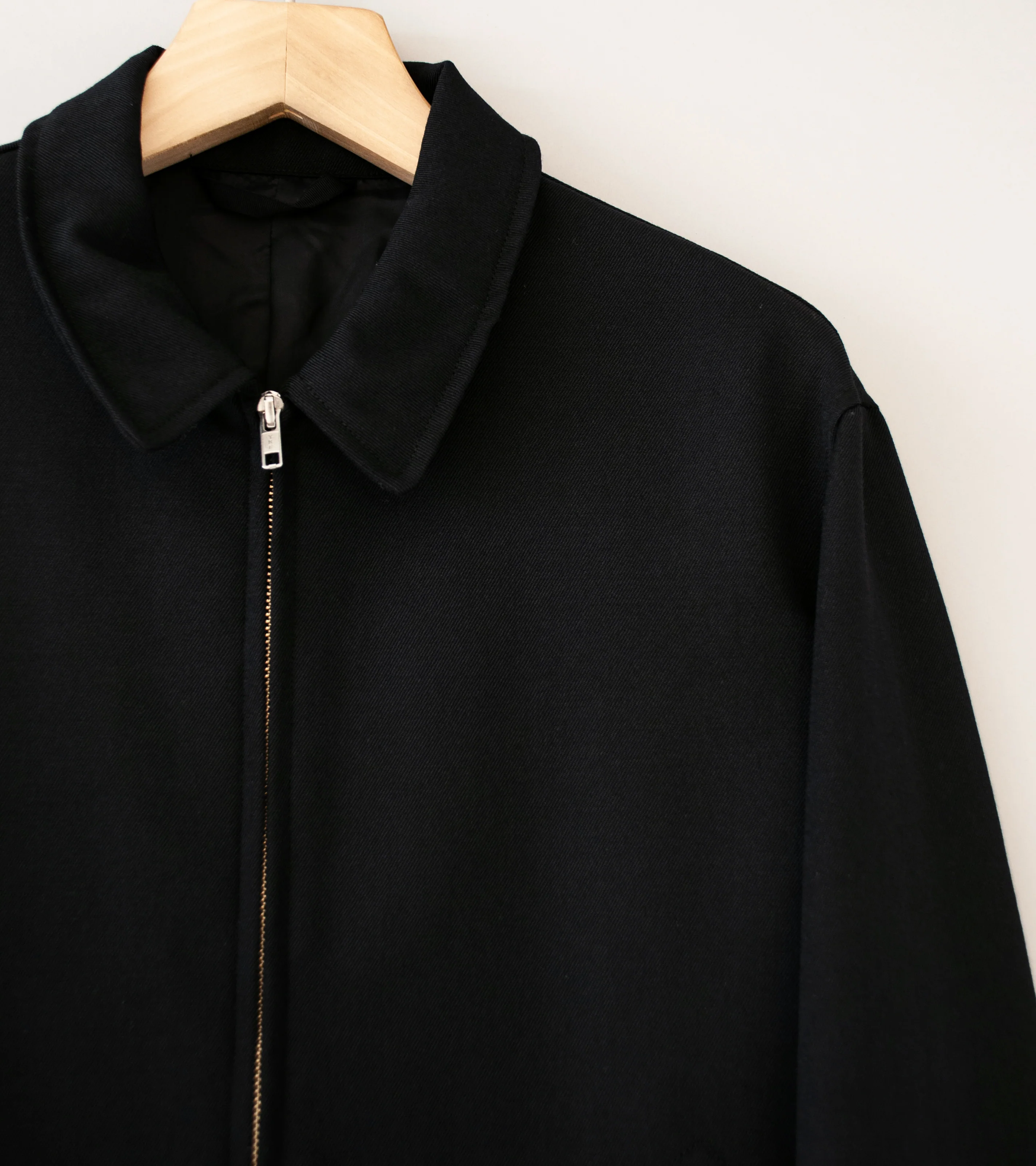 James Coward 'Site Jacket' (Black Heavy Wool Gabardine) - Image 2