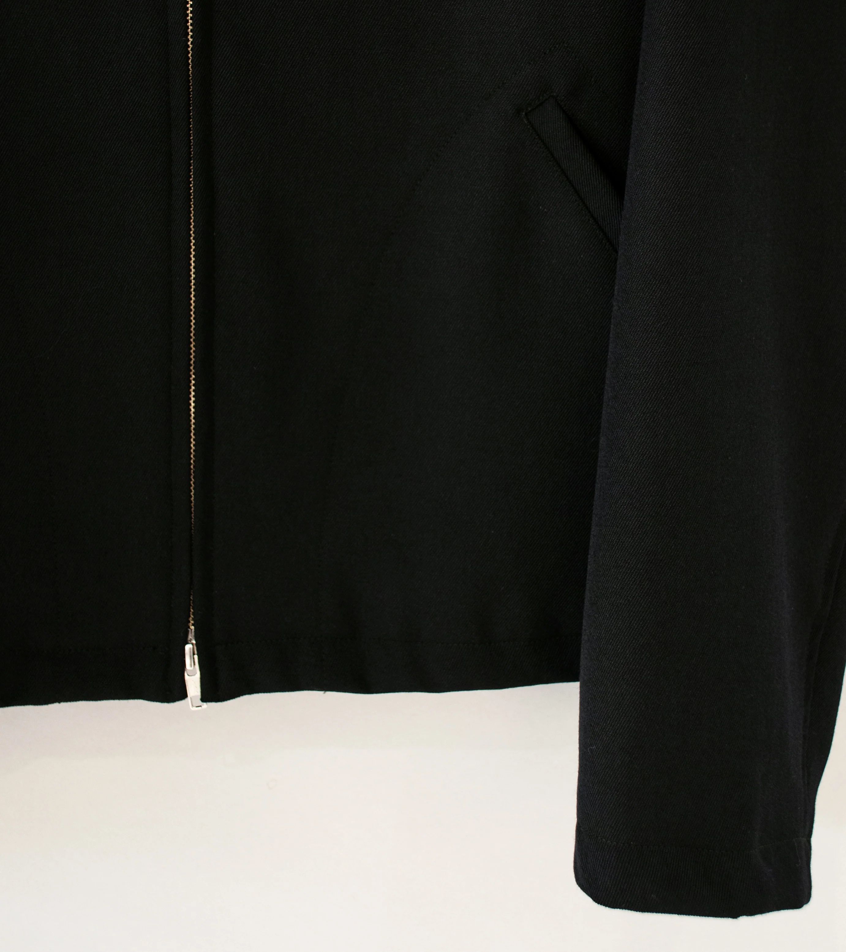 James Coward 'Site Jacket' (Black Heavy Wool Gabardine) - Image 3