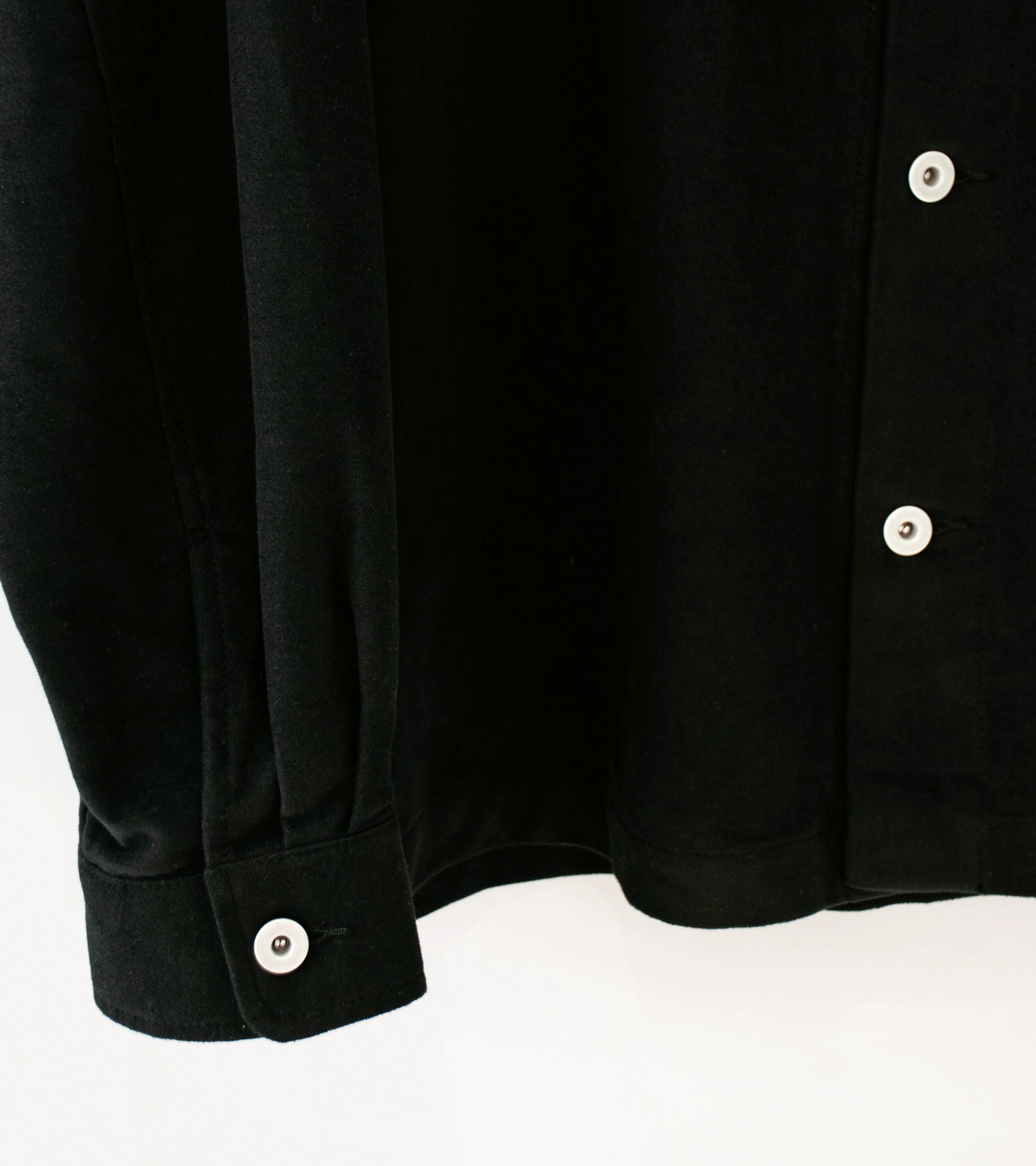 James Coward 'Travail Shirt' (Black Moleskin) - Image 4