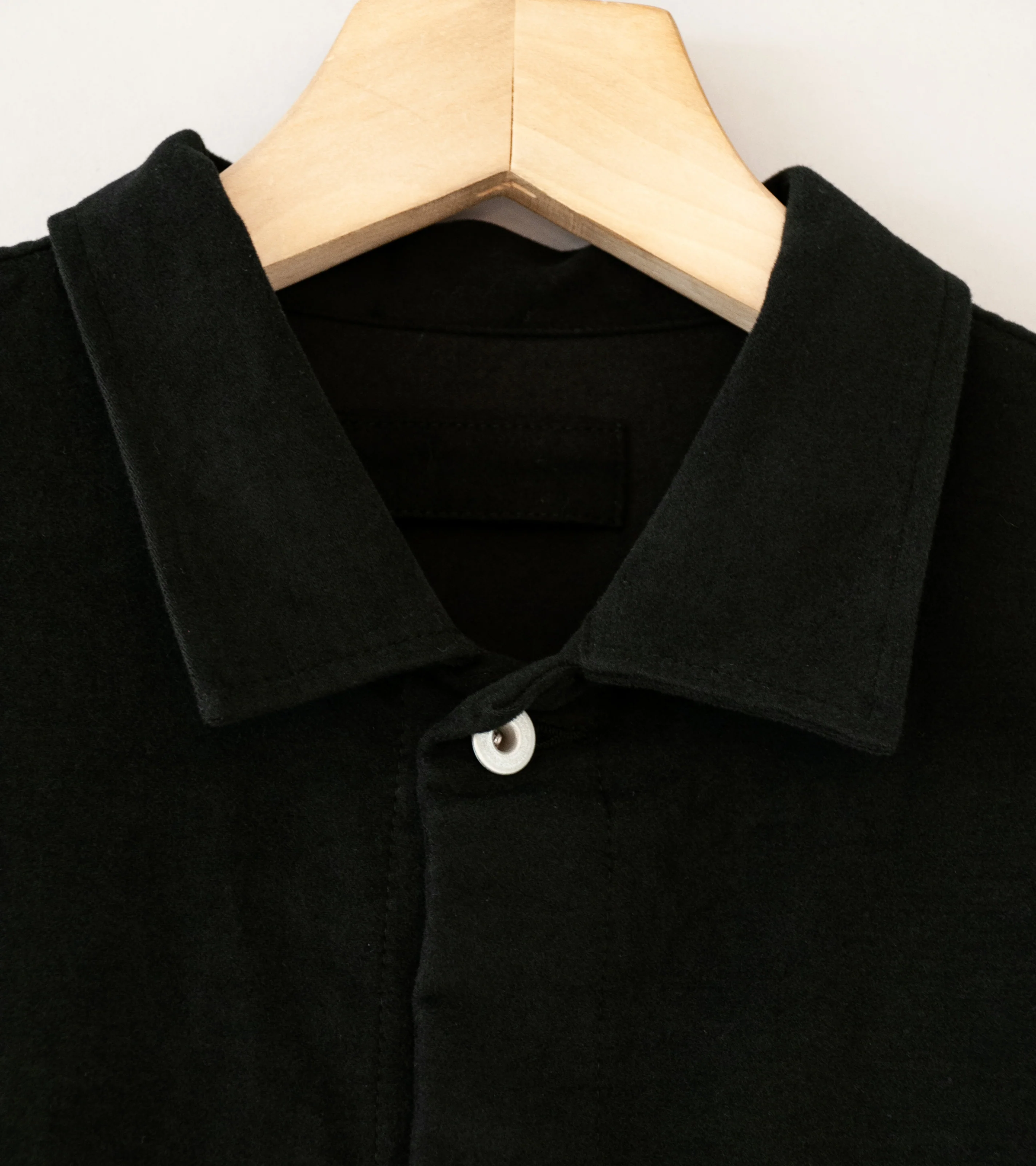 James Coward 'Travail Shirt' (Black Moleskin) - Image 5
