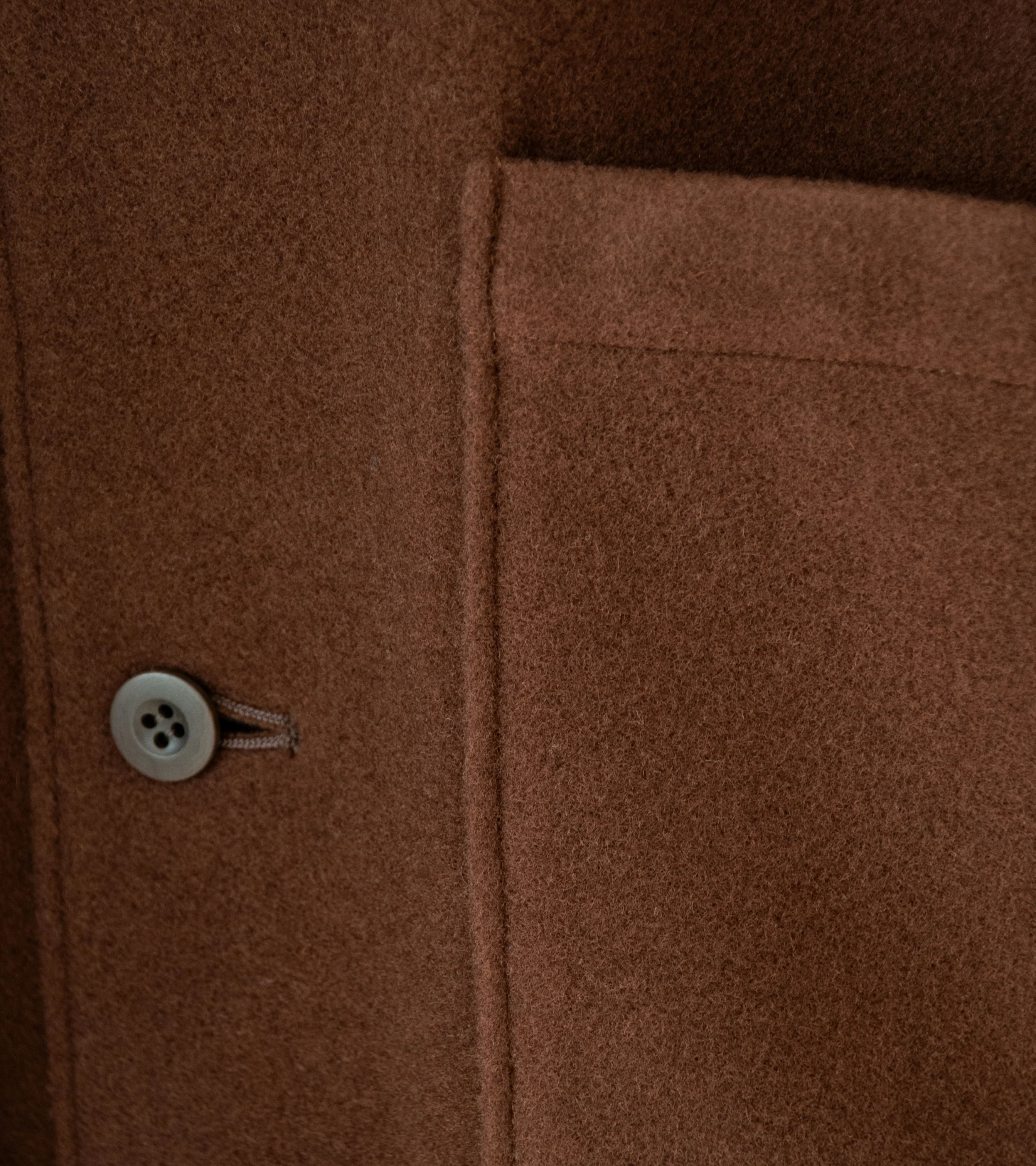 James Coward 'Workshop Coat' (Brown Wool Flannel) - Image 4