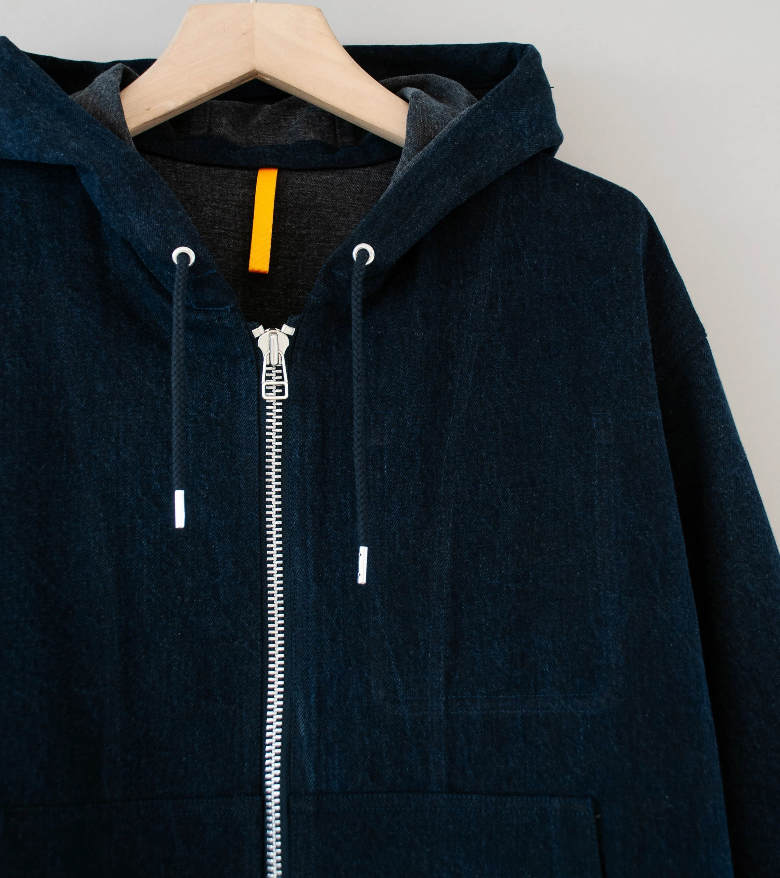 MAN-TLE 'R20 J3 Jebok Parka' (Blue Sumi Organic Denim) - Image 2