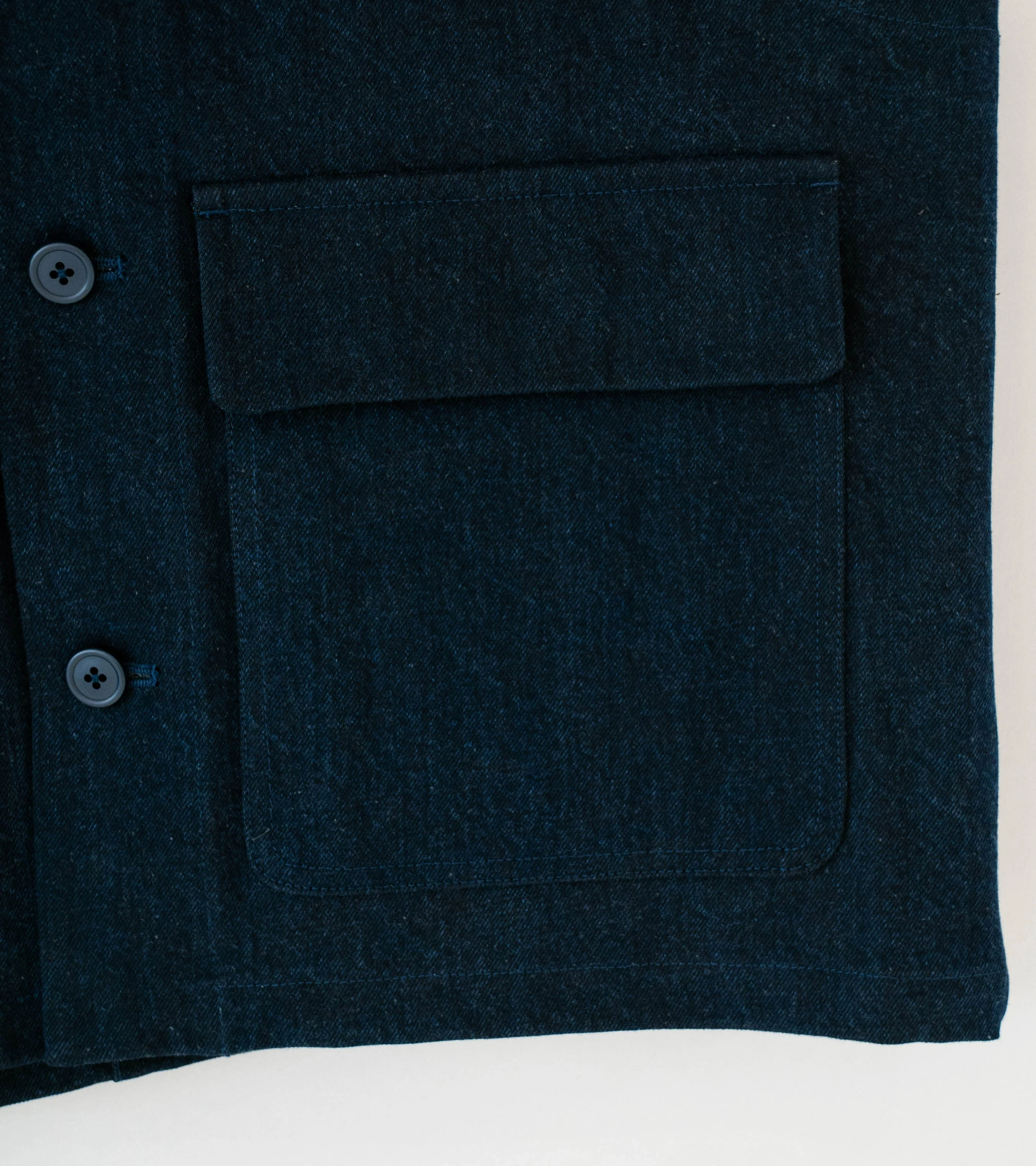 MAN-TLE 'R20 J5 Jebok Vest' (Blue Sumi Organic Denim) - Image 4