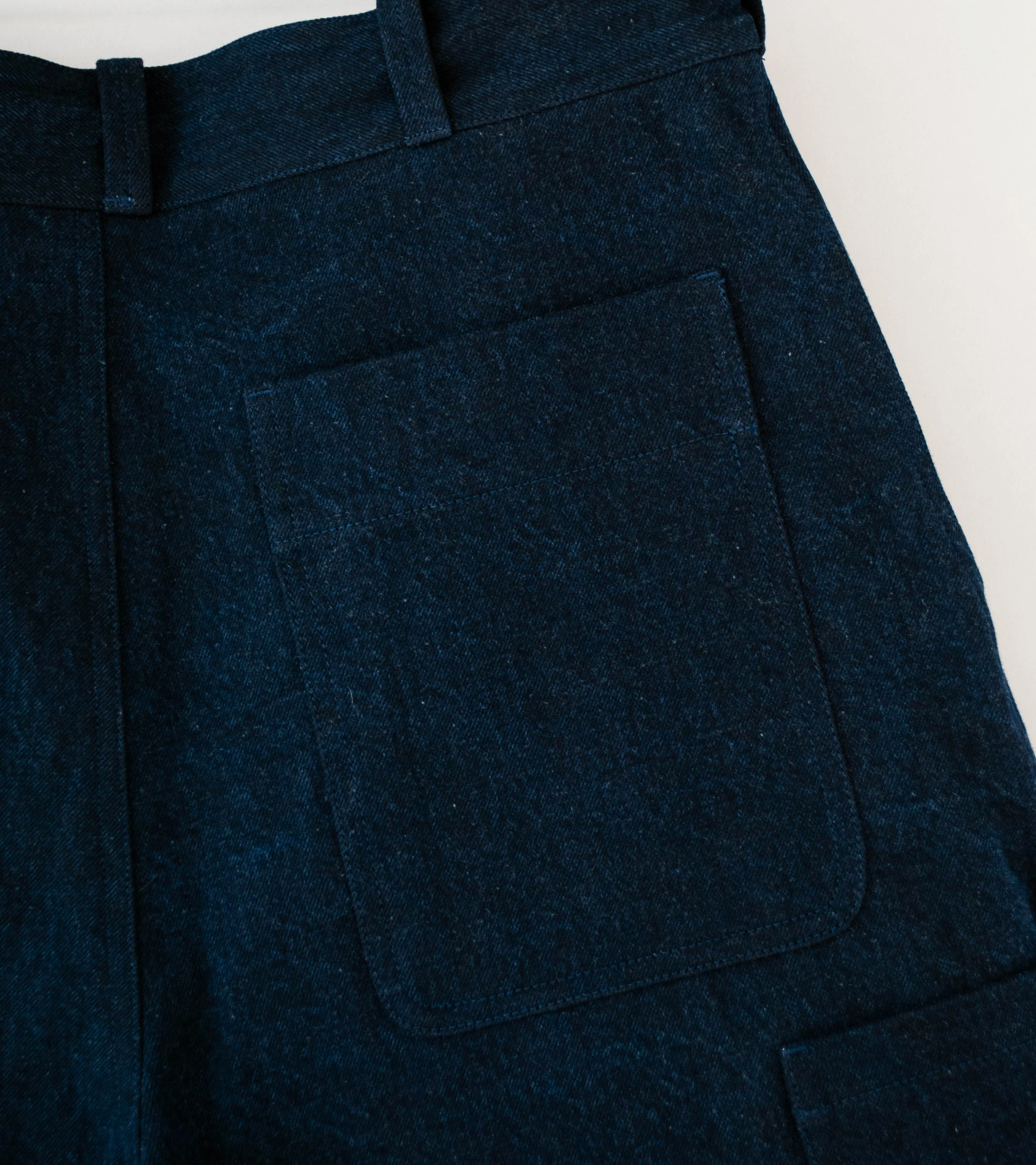 MAN-TLE 'R20 J7 Jebok Shorts' (Blue Sumi Organic Denim) - Image 6