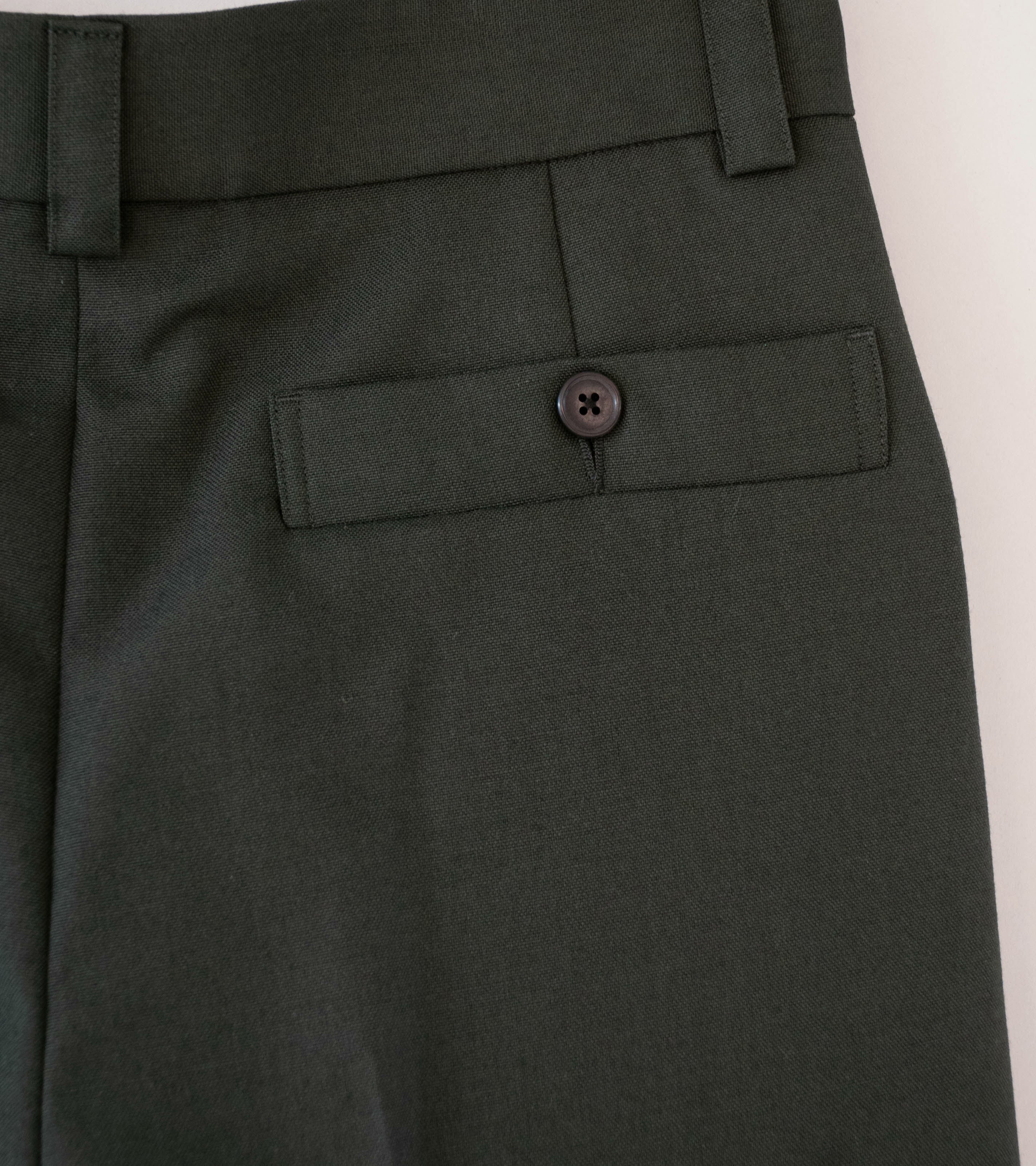 Margaret Howell 'Stitch Pleat Trousers' (Pewter Double Twisted Wool) - Image 6