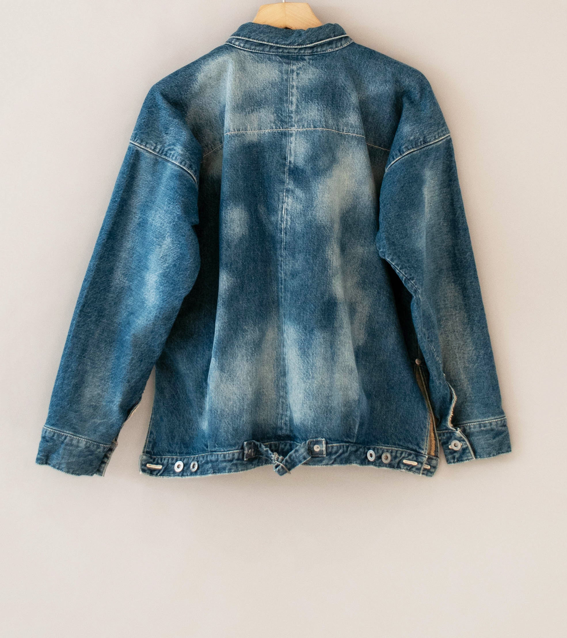 Niceness 'D.THORNHILL Distressed Denim Trucker Jacket' (Indigo) - Image 10