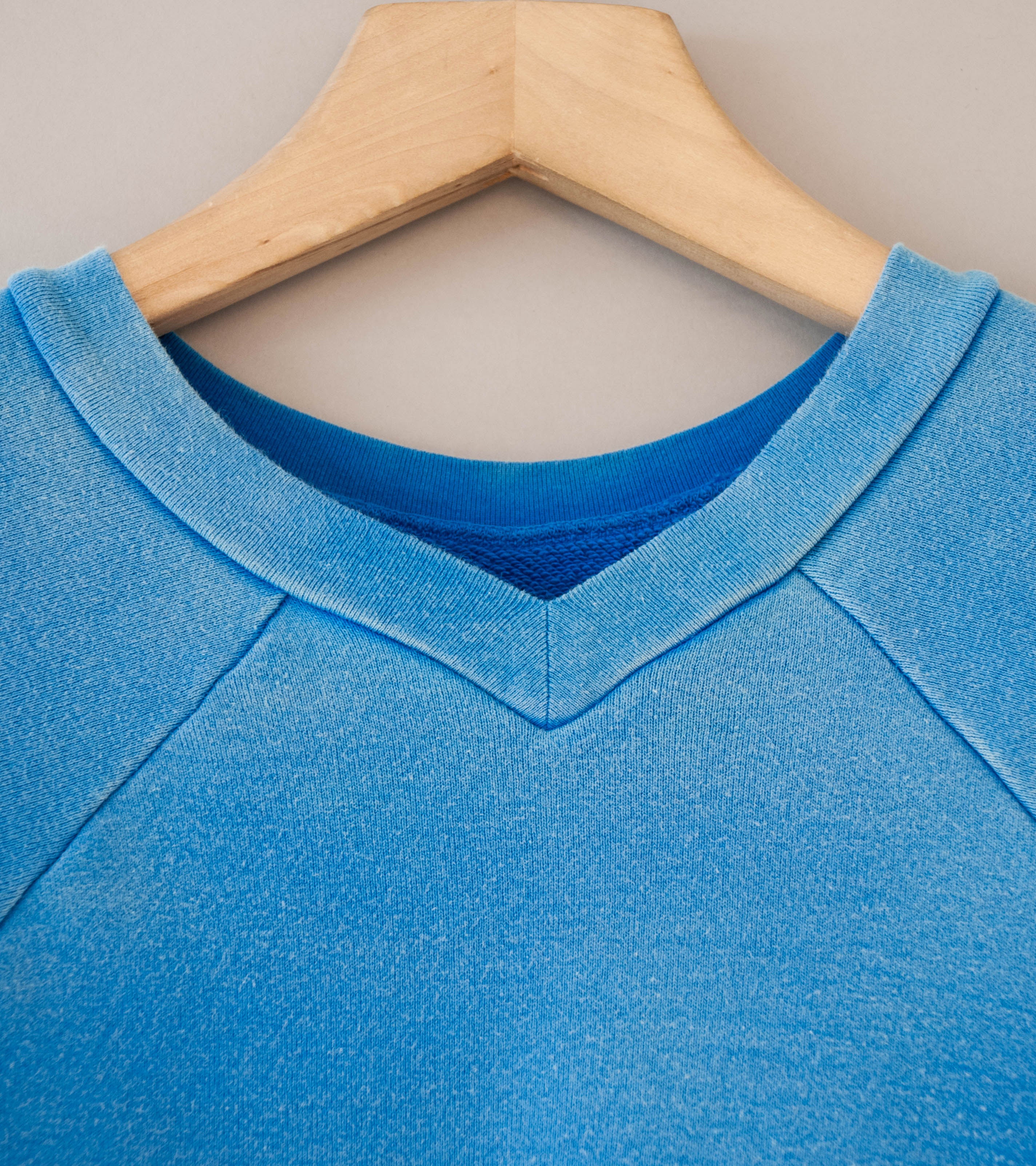 Niceness 'NAJA Distressed Sweat Double Front Pullover' (Blue) - Image 6
