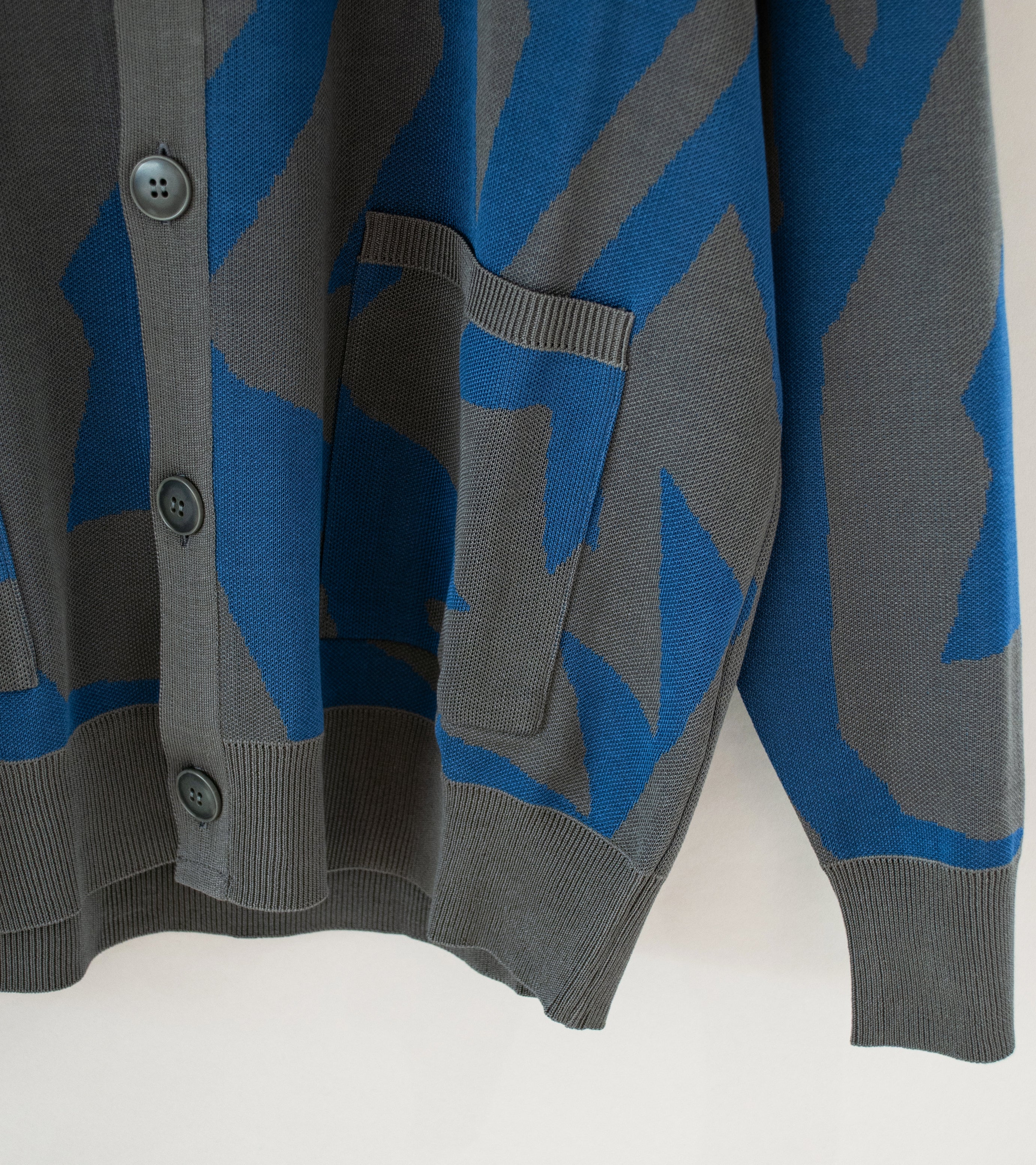 Offering ' Pattern Knit Cardigan' (Blue Grey) - Image 3