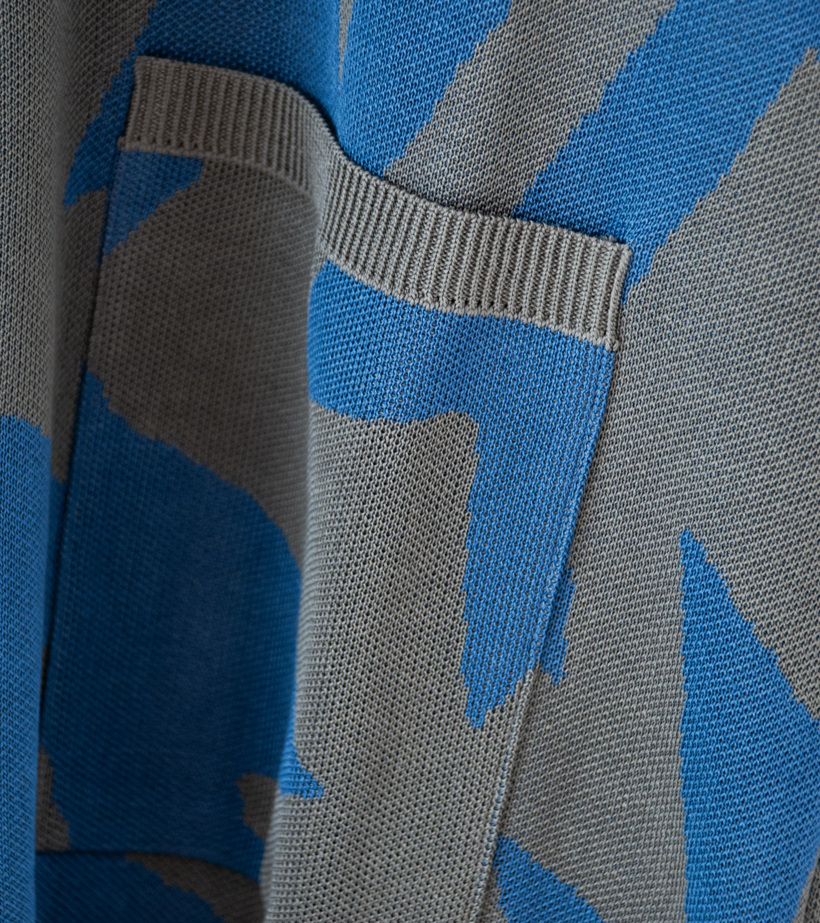 Offering ' Pattern Knit Cardigan' (Blue Grey) - Image 4