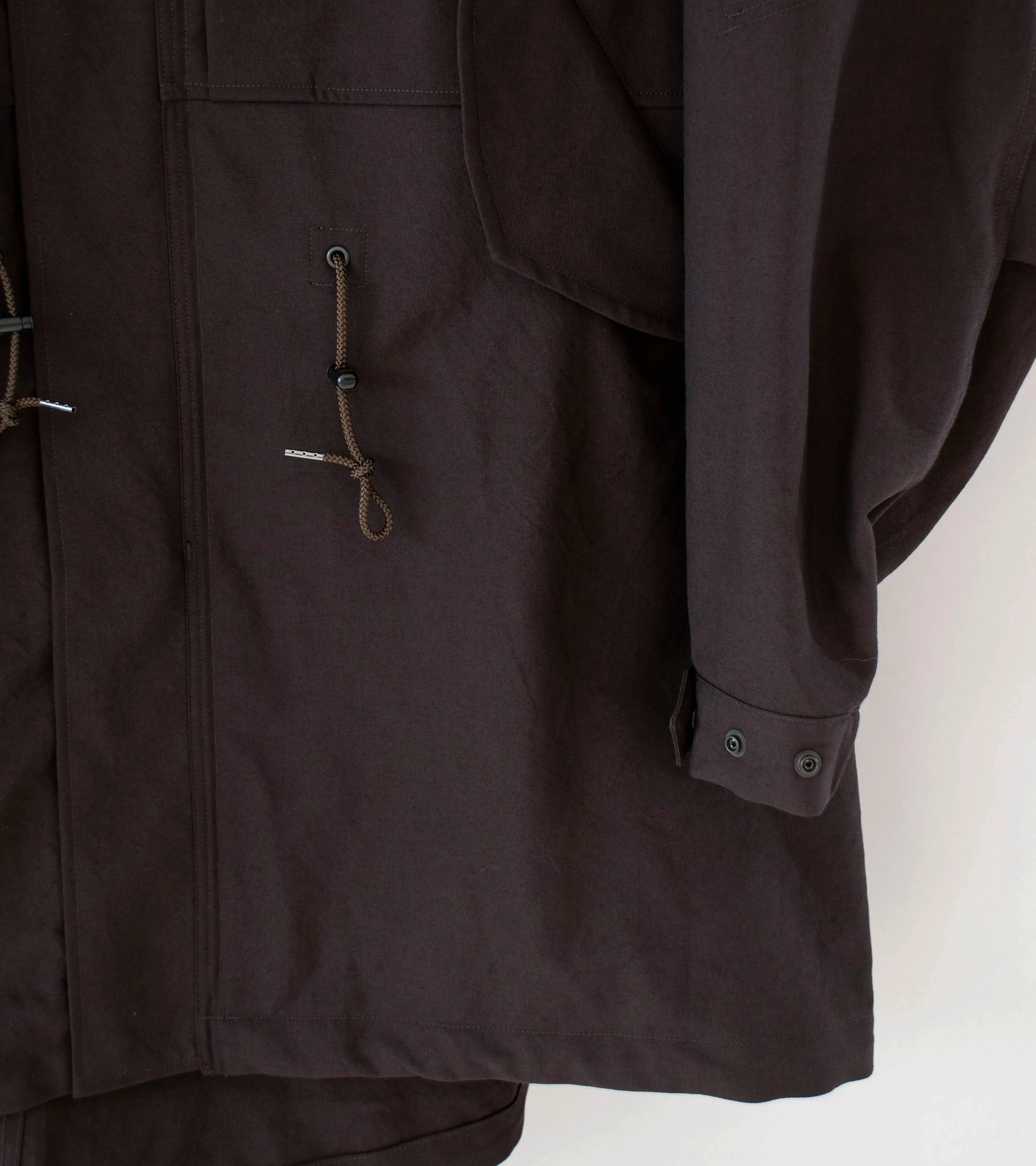 Product Twelve 'High Count Wool Field Coat' (Brown) - Image 4