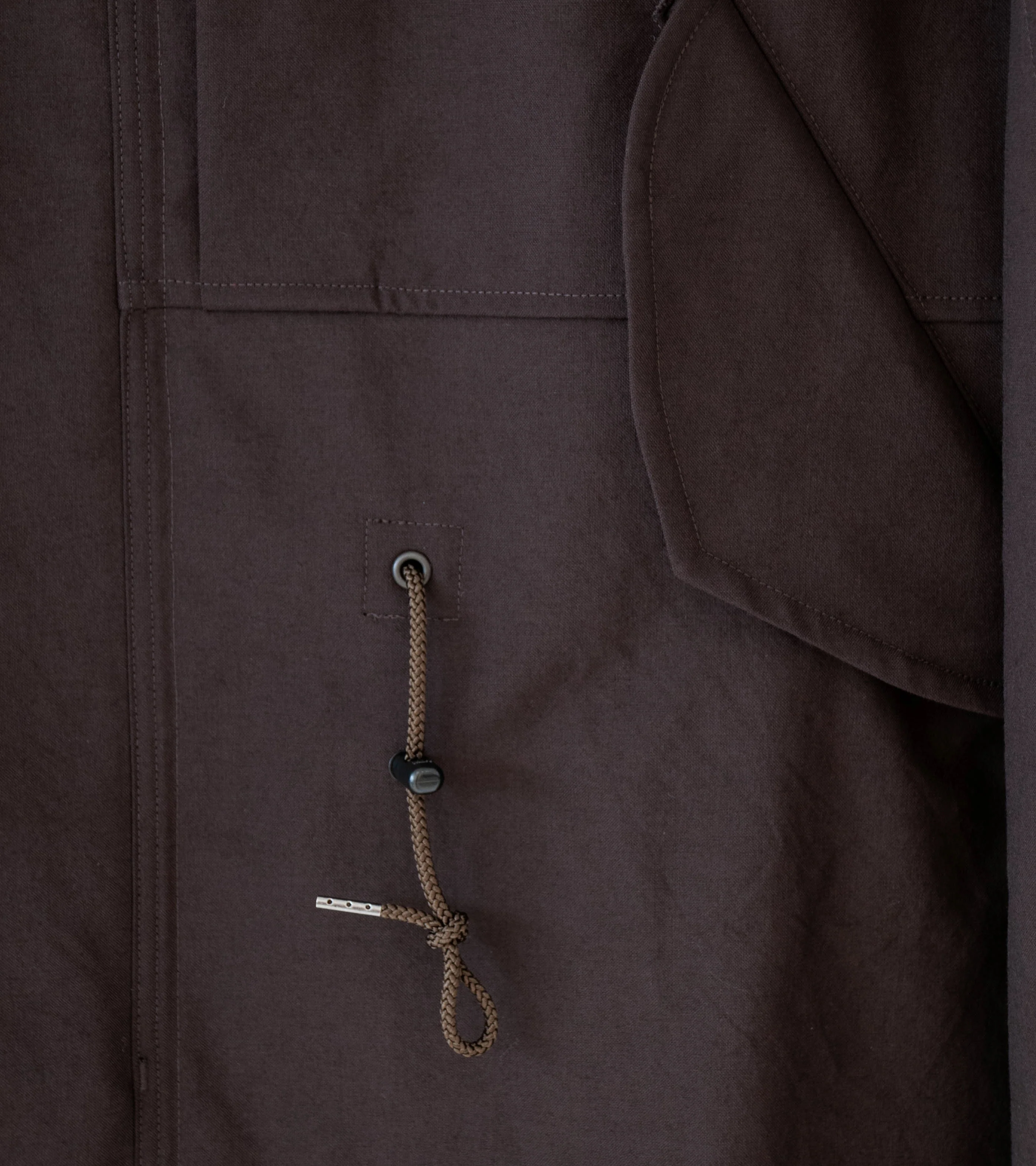 Product Twelve 'High Count Wool Field Coat' (Brown) - Image 5